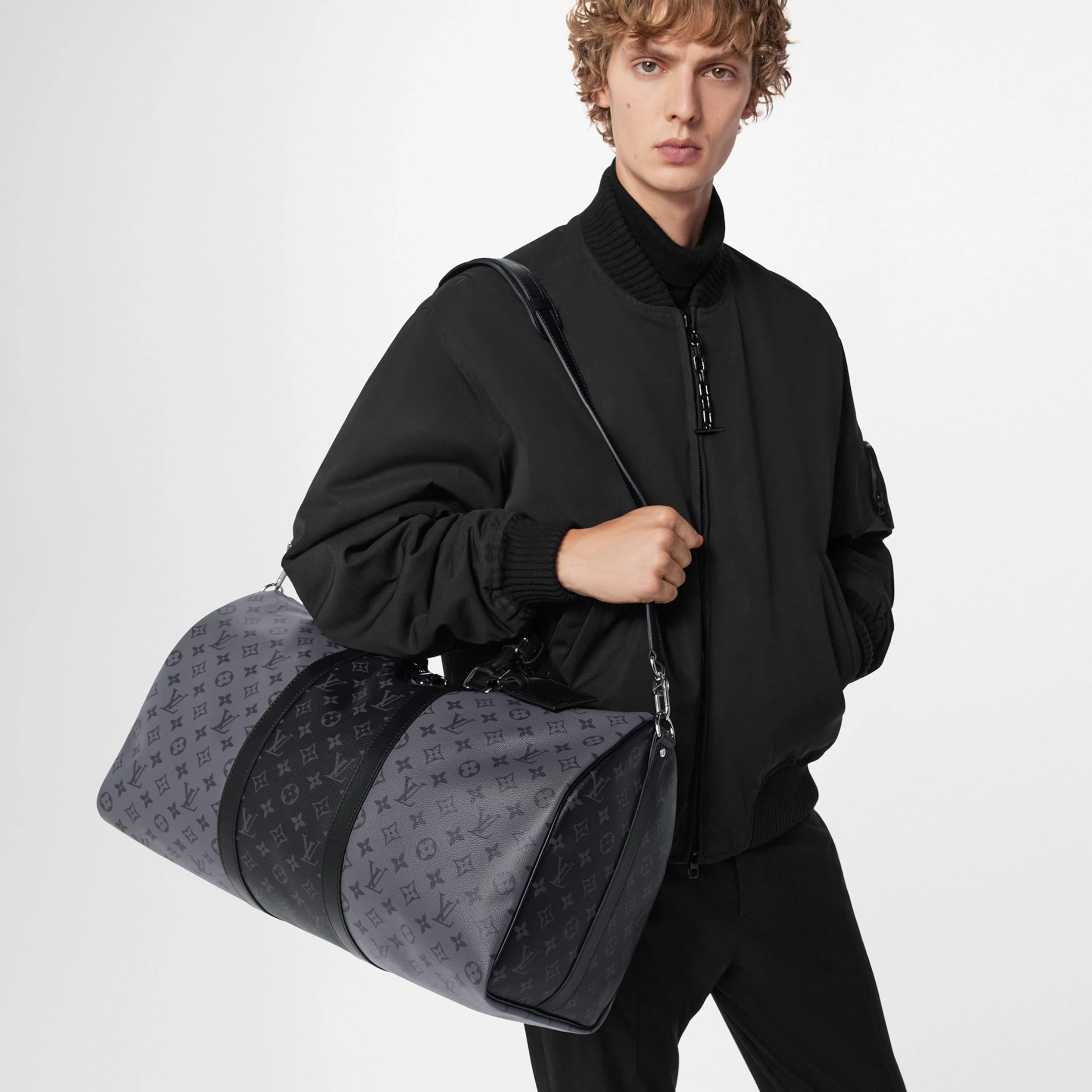 Mythick.ru Louis Vuitton M45392 Keepall Bandoulière 50 Monogram Eclipse
