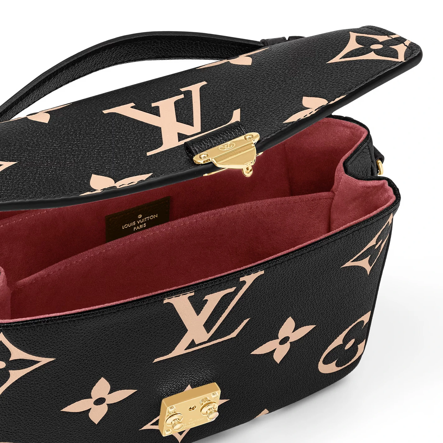 Mythick ru Louis Vuitton M45773 Pochette Métis Black Beige
