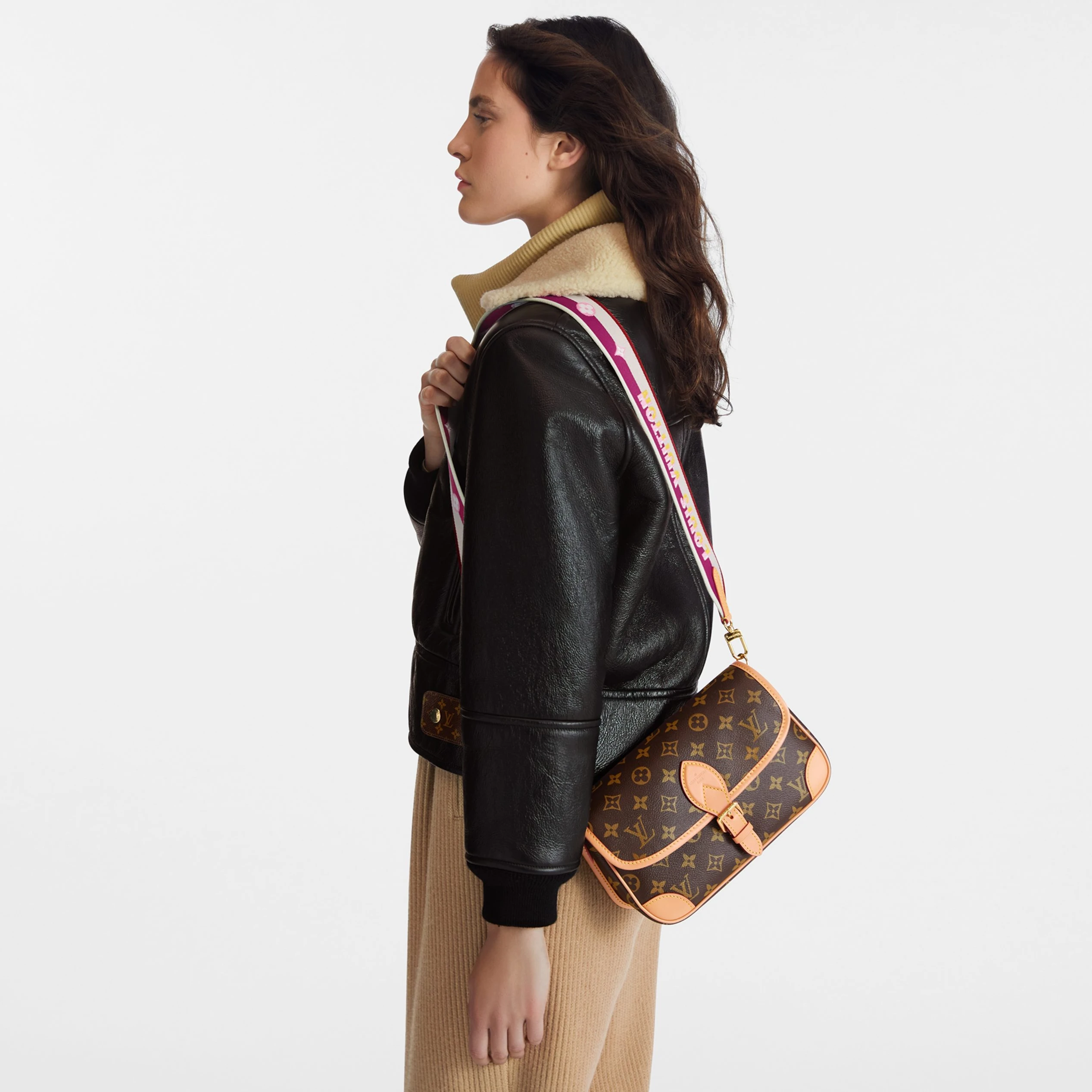 Replica bags lv Louis Vuitton M46049 Diane Fuchsia