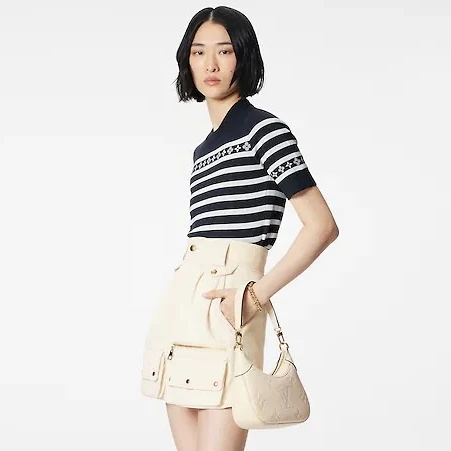 Replica bags lv Louis Vuitton M46099 Bagatelle Crème Beige