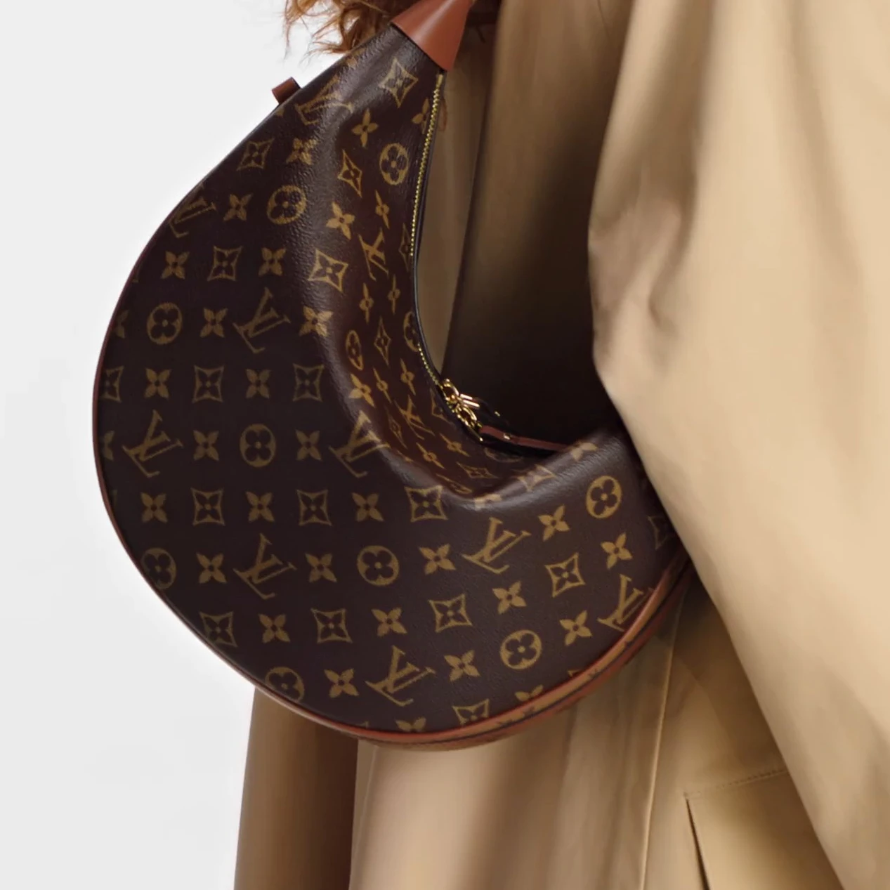 Top lv Louis Vuitton M46311 Loop Hobo Monogram