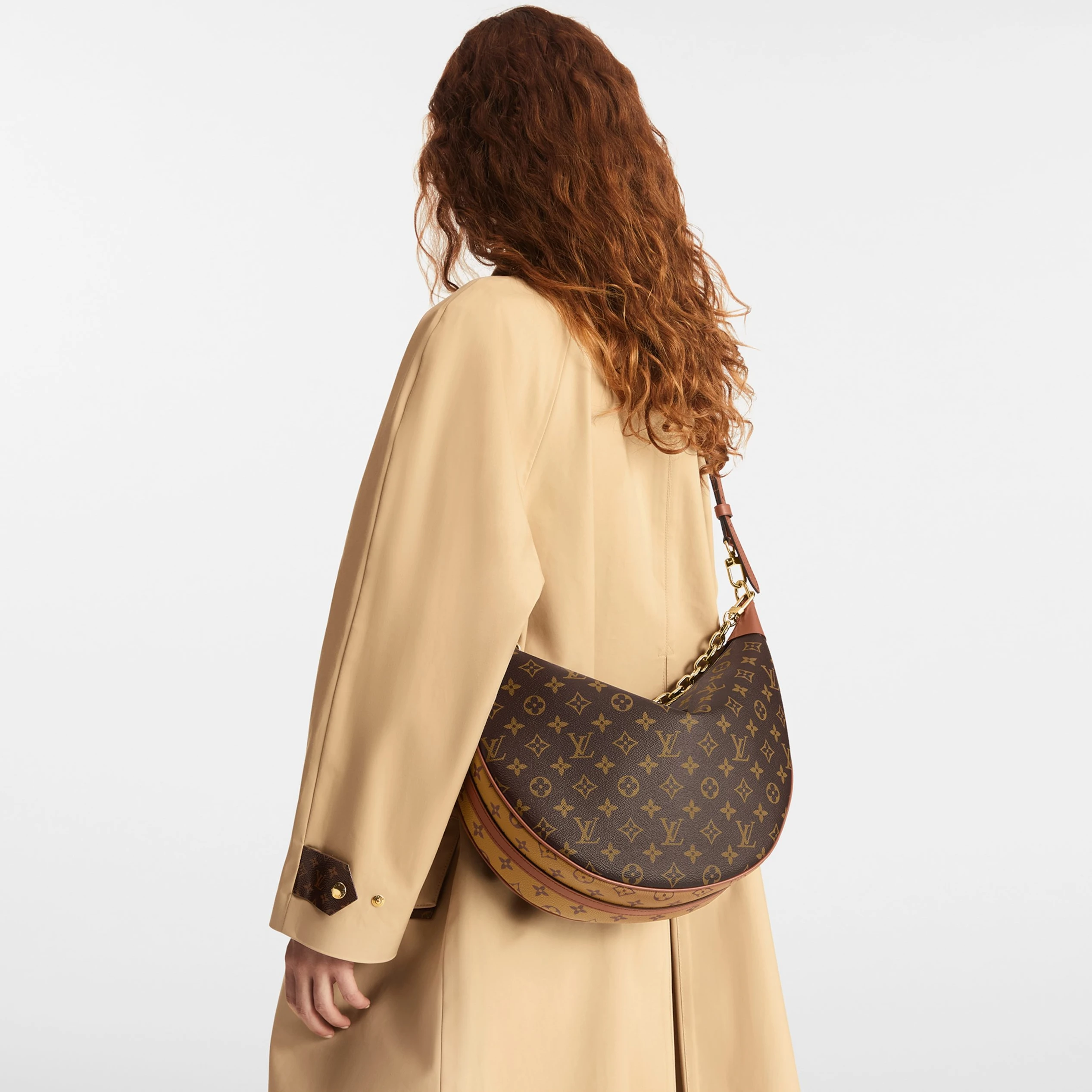 Top lv Louis Vuitton M46311 Loop Hobo Monogram