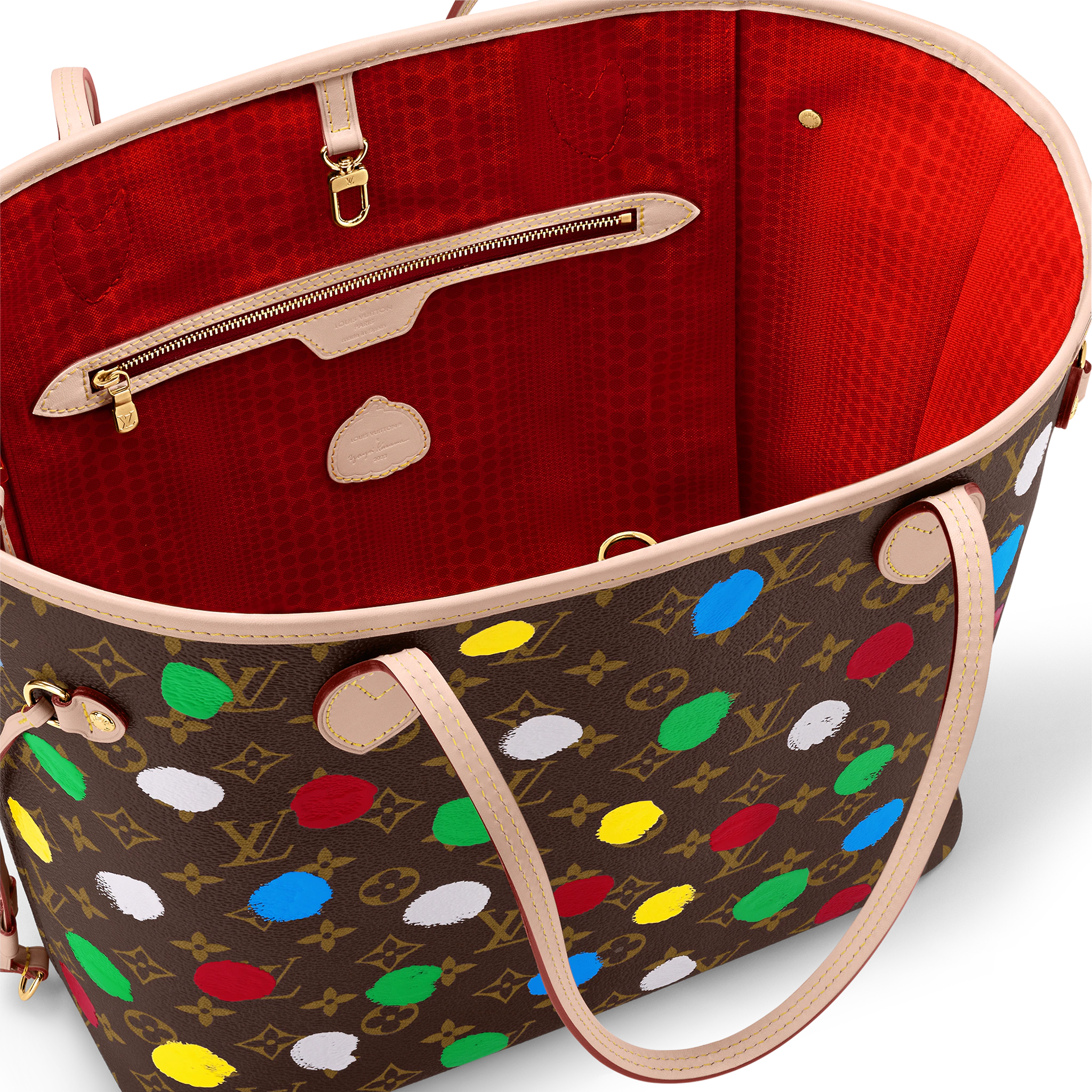 Replica bags Louis Vuitton M46381 LV x YK Neverfull MM