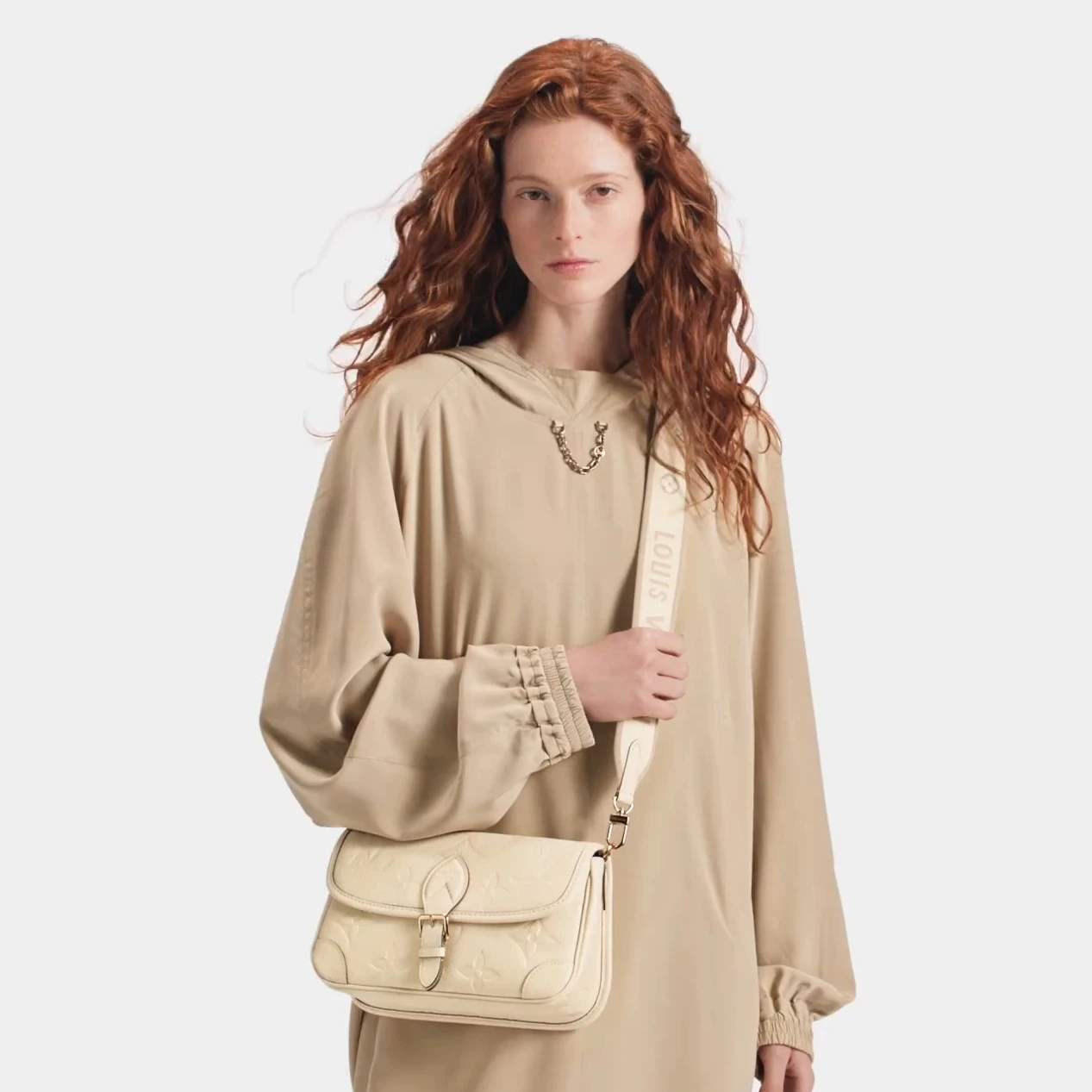 Lv belts replica Louis Vuitton M46388 Diane Cream