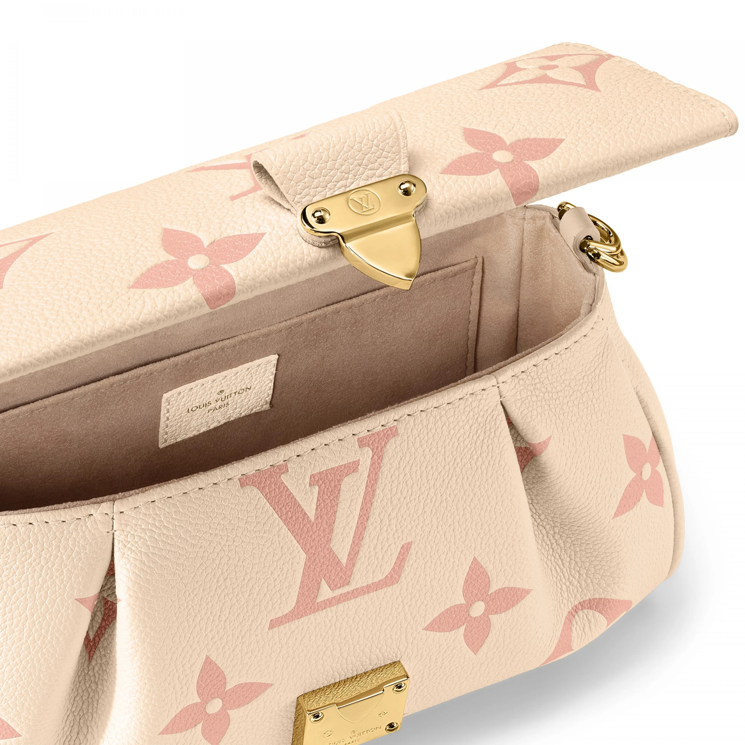 Lv belts replica Louis Vuitton M46393 Favorite Crème   Rose Trianon