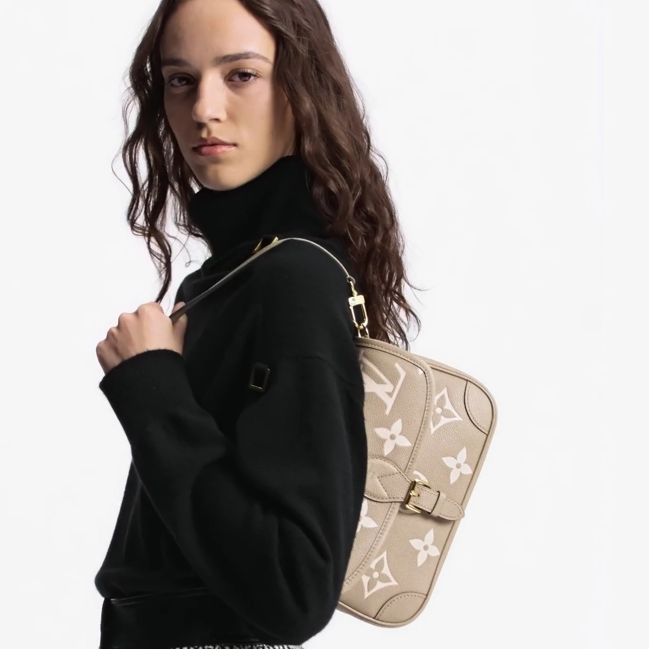 Top lv Louis Vuitton M46583 Diane Tourterelle Beige Cream