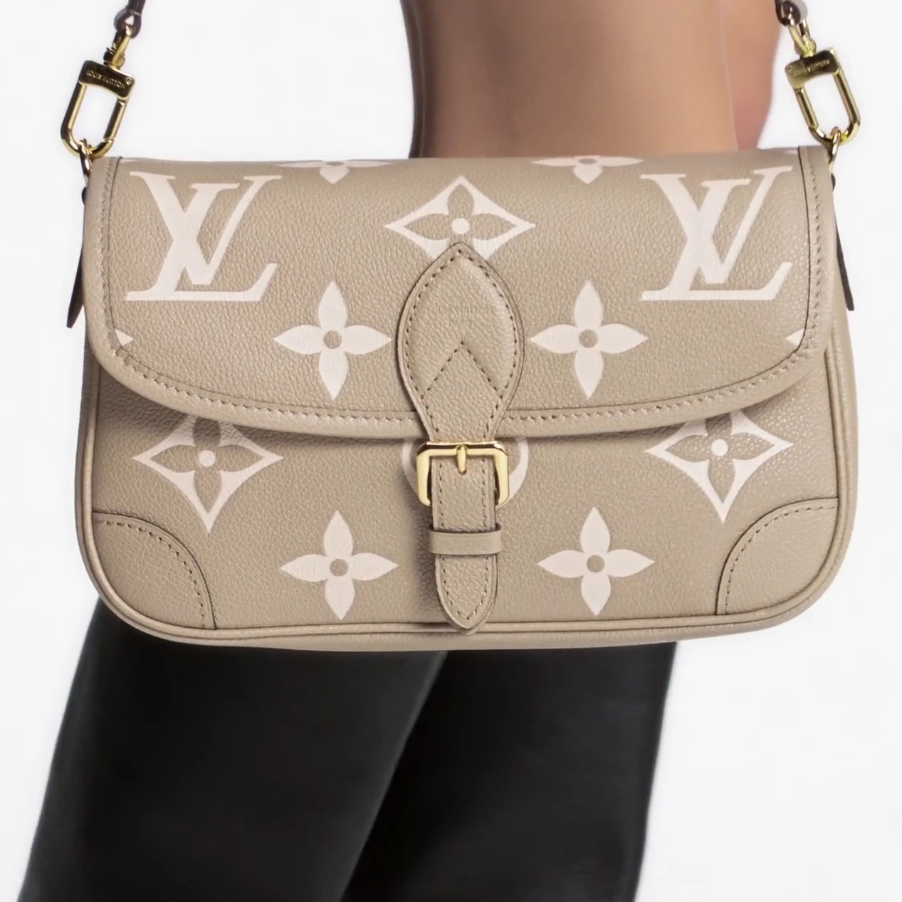 Top lv Louis Vuitton M46583 Diane Tourterelle Beige Cream