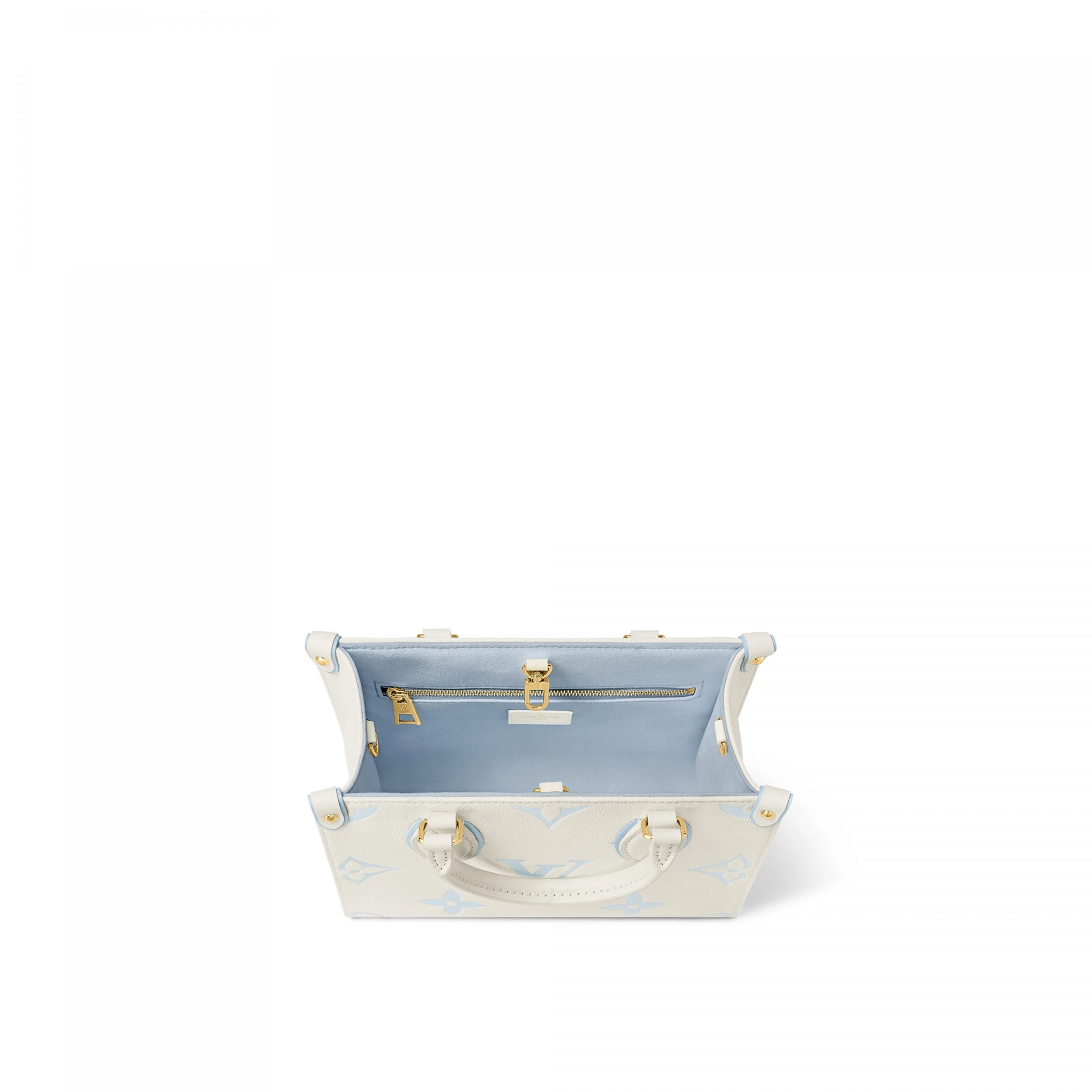 Top lv Louis Vuitton M46833 OnTheGo PM Latte Candy Blue