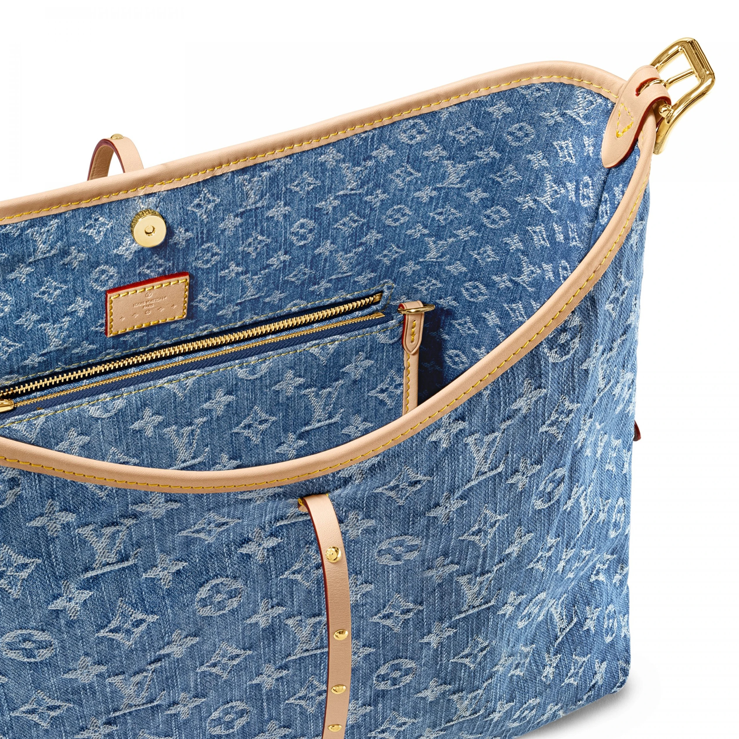 Replica bags lv Louis Vuitton M46855 CarryAll MM Denim Blue