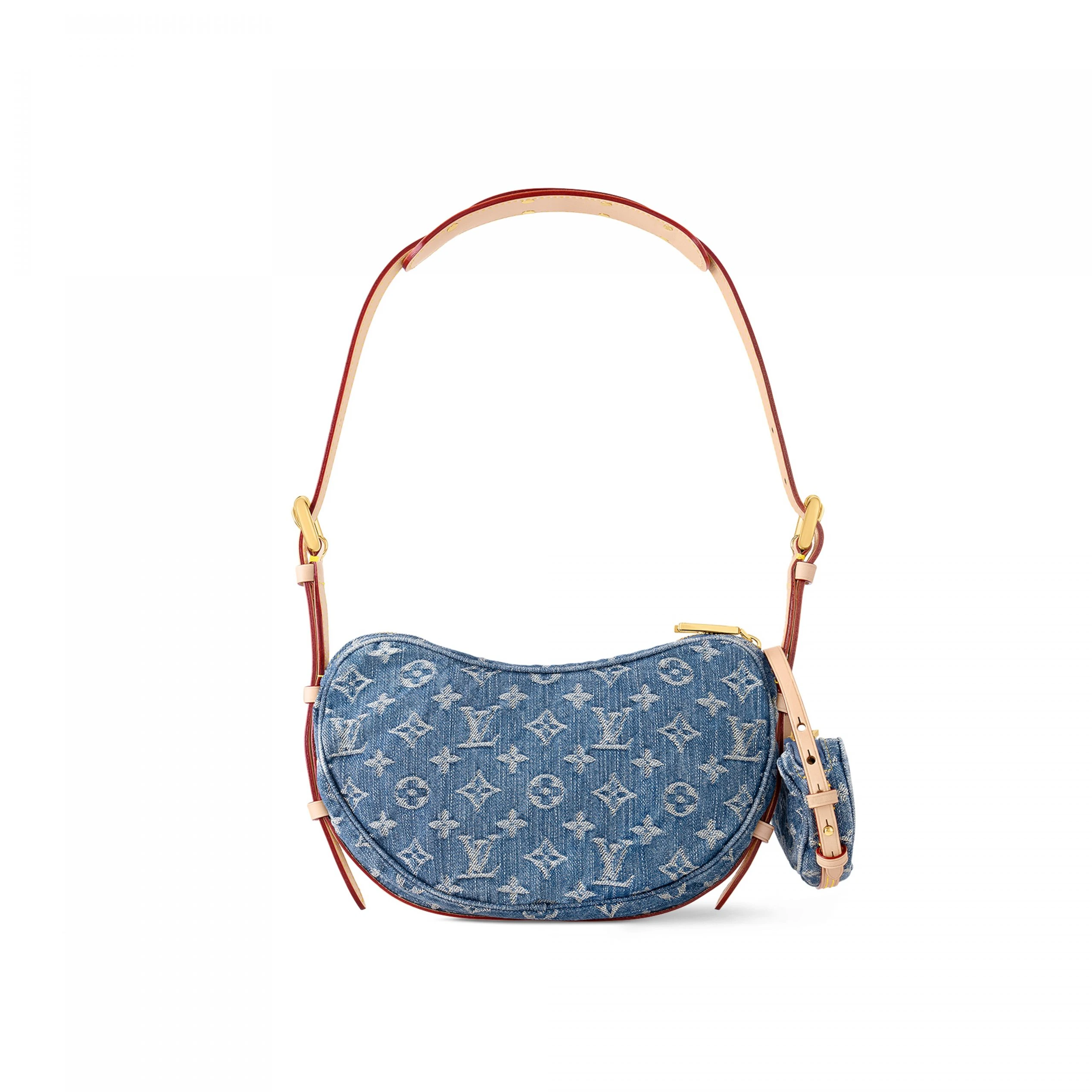Replica bag Louis Vuitton M46856 Croissant MM Denim Blue