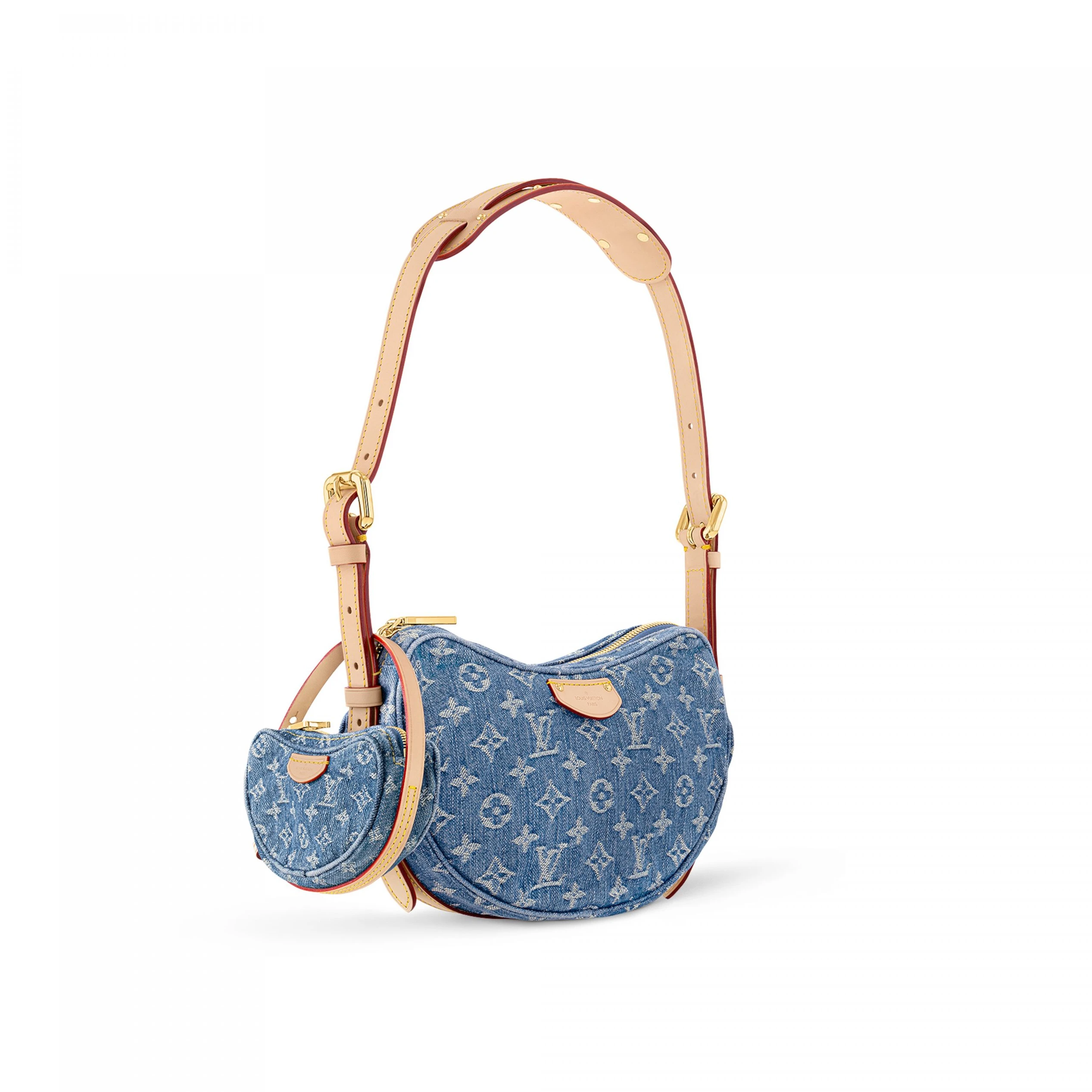 Replica bag Louis Vuitton M46856 Croissant MM Denim Blue