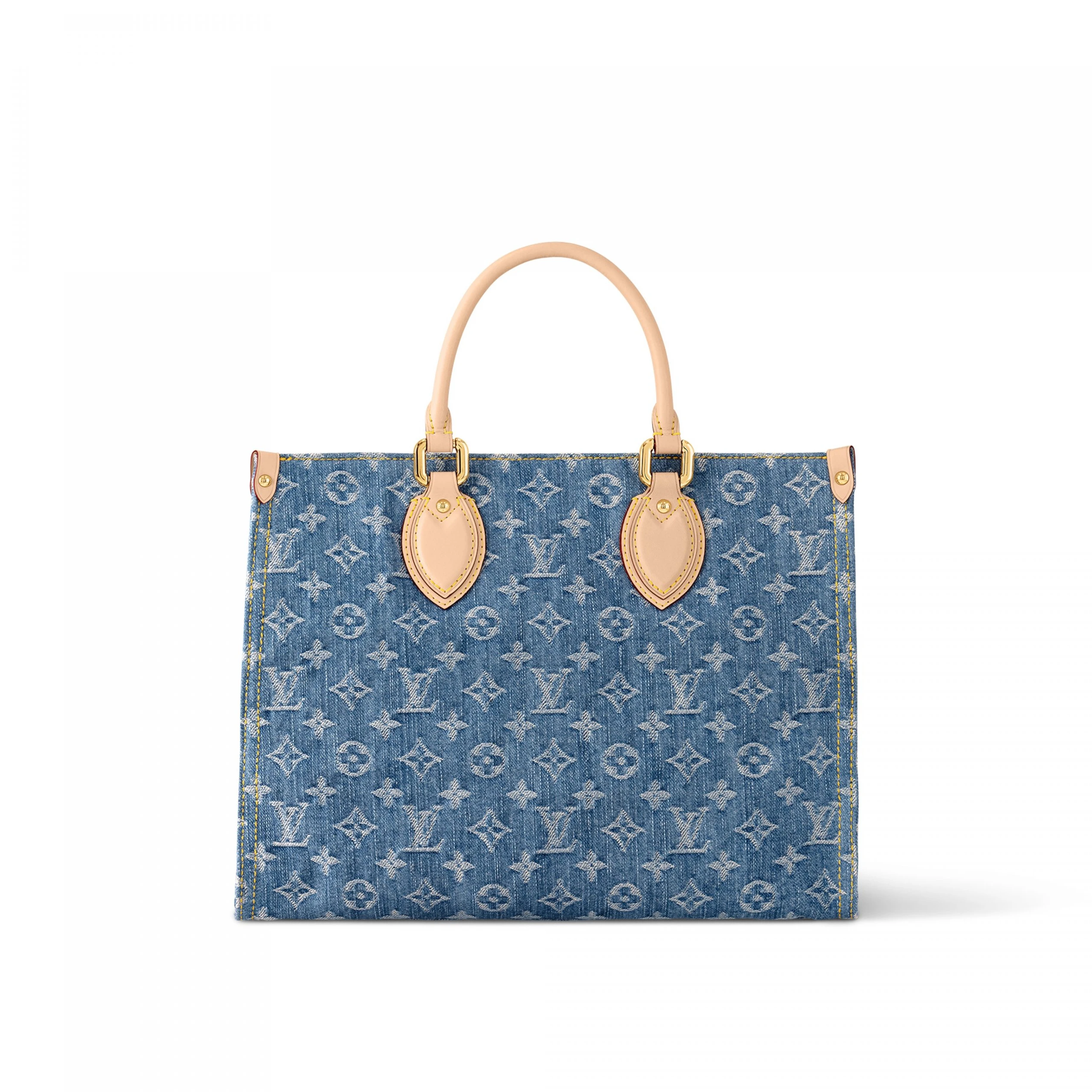 Replica bags lv Louis Vuitton M46871 OnTheGo MM Denim Blue