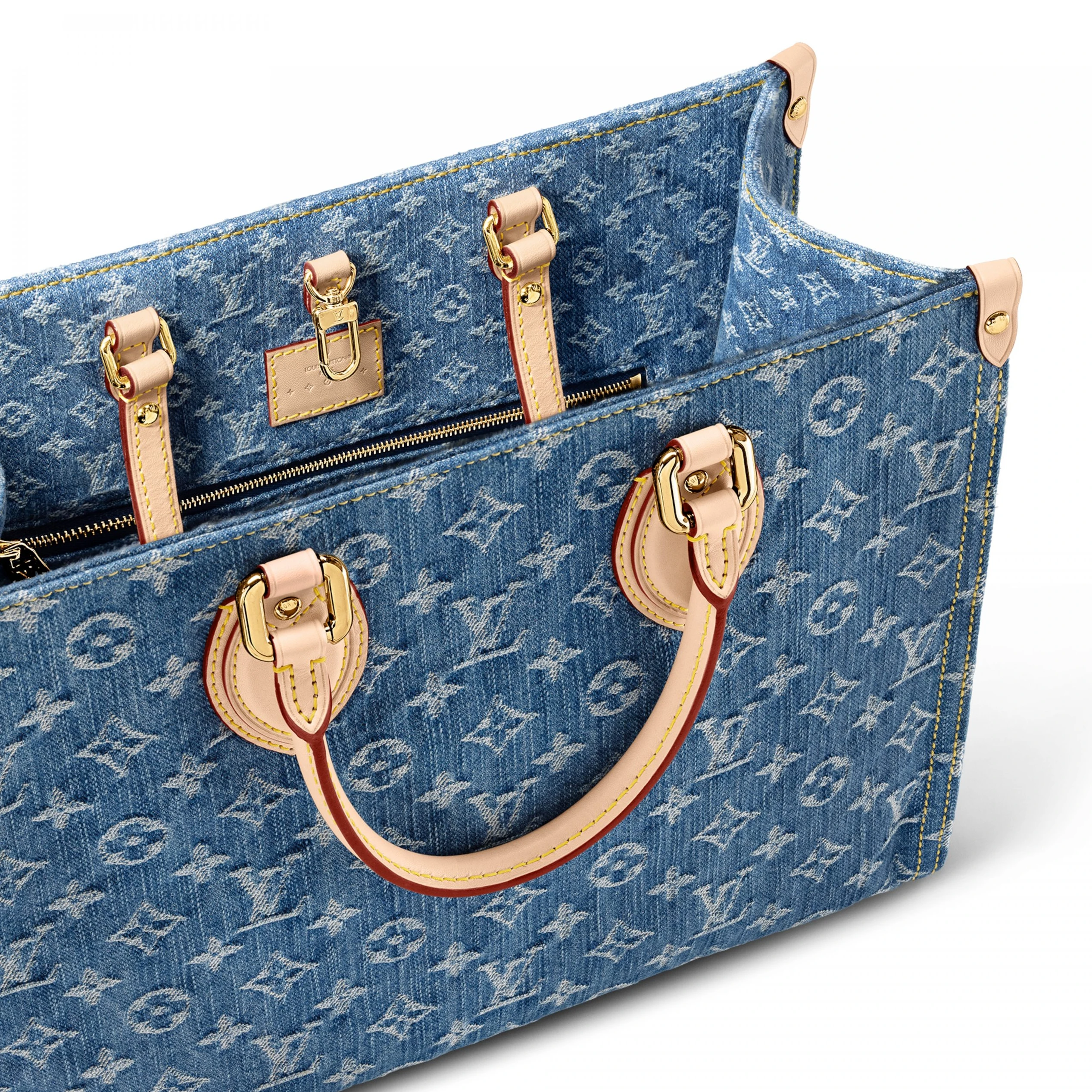 Replica bags lv Louis Vuitton M46871 OnTheGo MM Denim Blue
