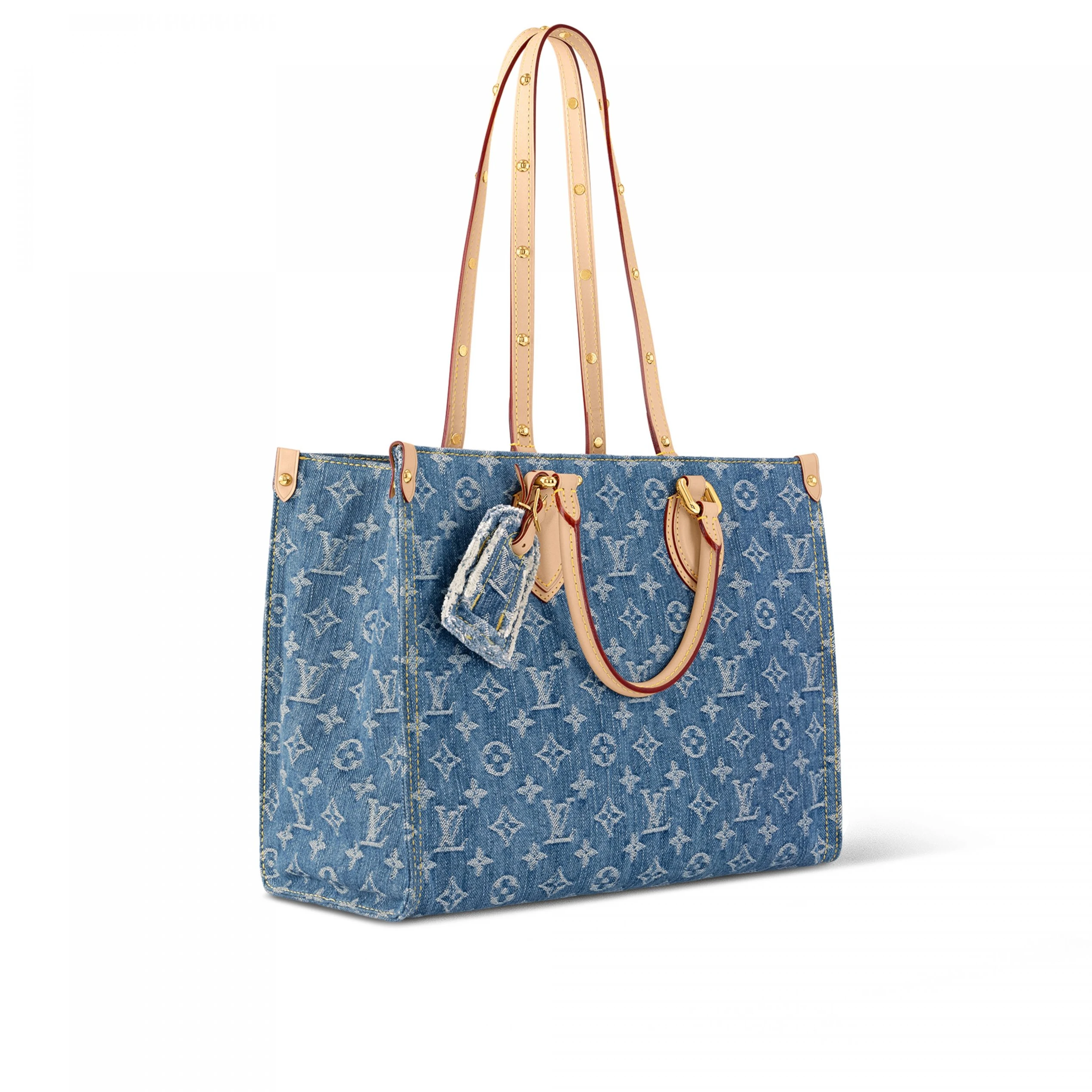 Replica bags lv Louis Vuitton M46871 OnTheGo MM Denim Blue