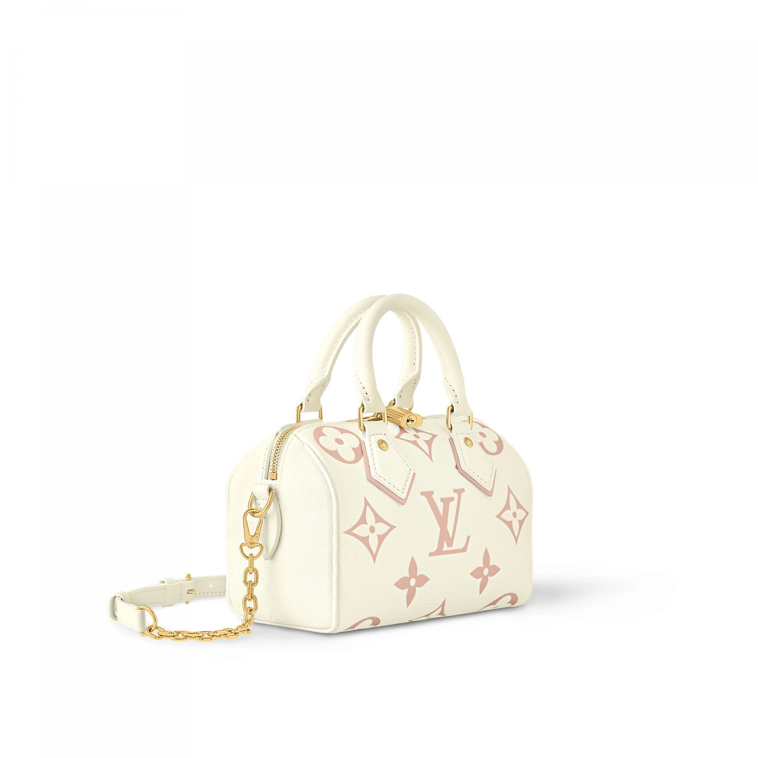 Top lv Louis Vuitton M46875 Speedy Bandoulière 20 Latte Chamallow