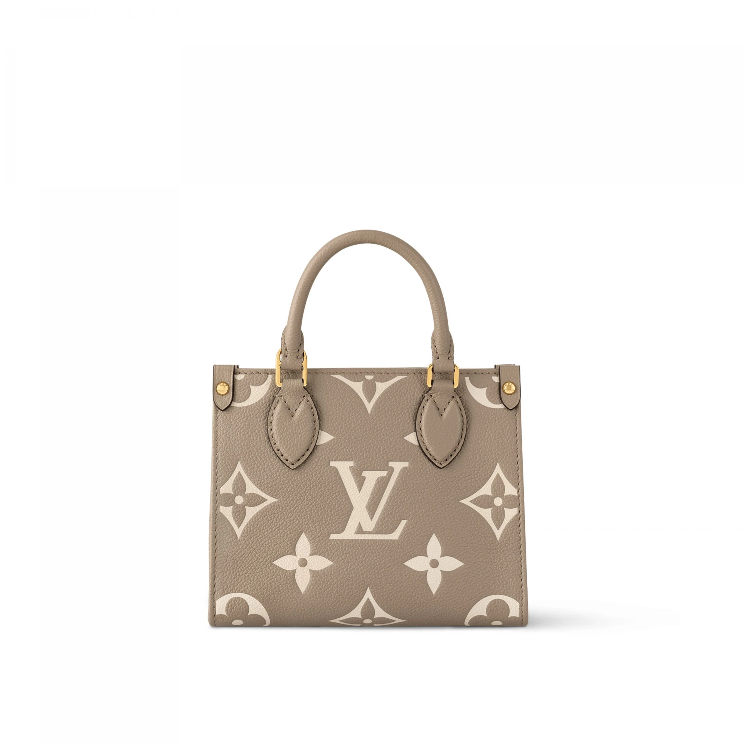 Replica bags lv Louis Vuitton M47054 OnTheGo BB Dove Gray Cream