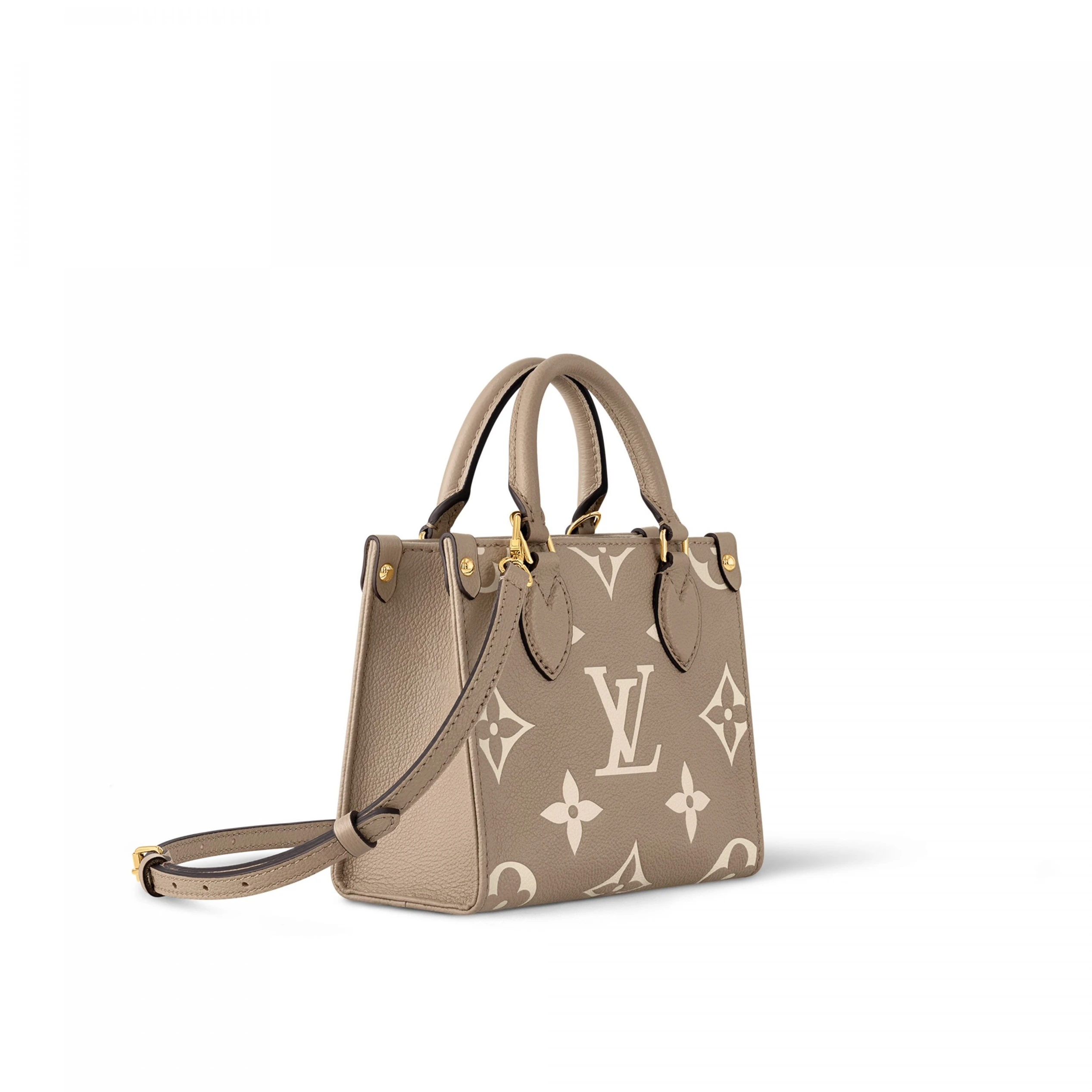 Replica bags lv Louis Vuitton M47054 OnTheGo BB Dove Gray Cream