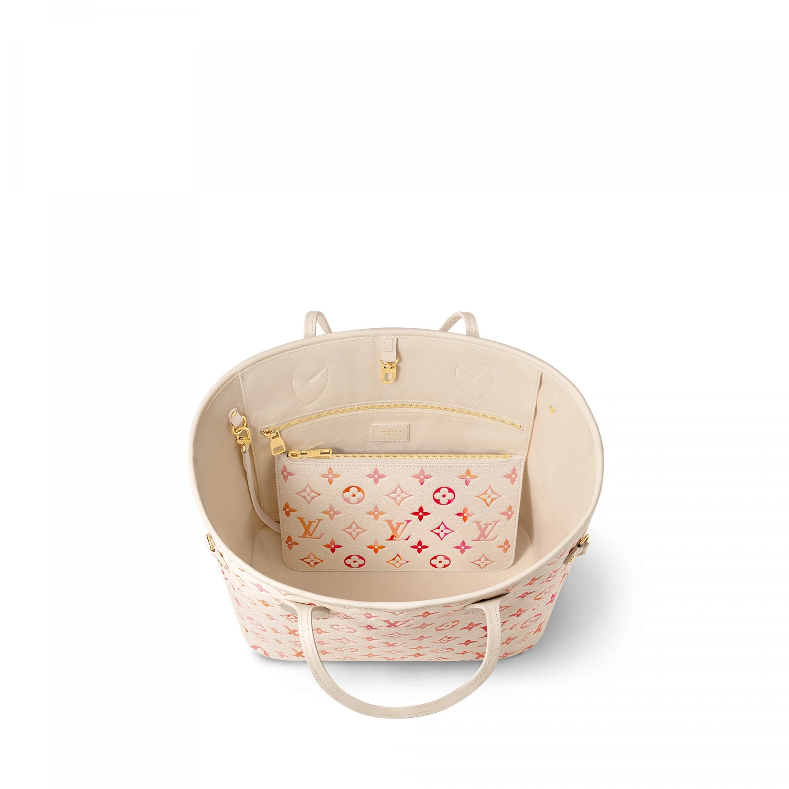 Replica bags Louis Vuitton M47080 Neverfull MM Sunrise Aquarelle
