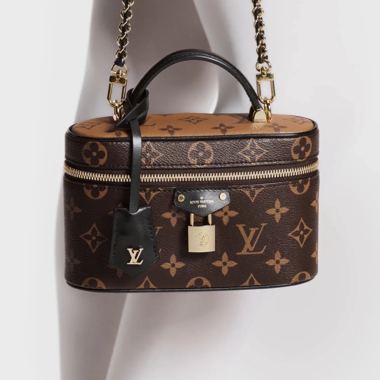 Mythick Louis Vuitton M47125 Vanity Chain Pouch Monogram