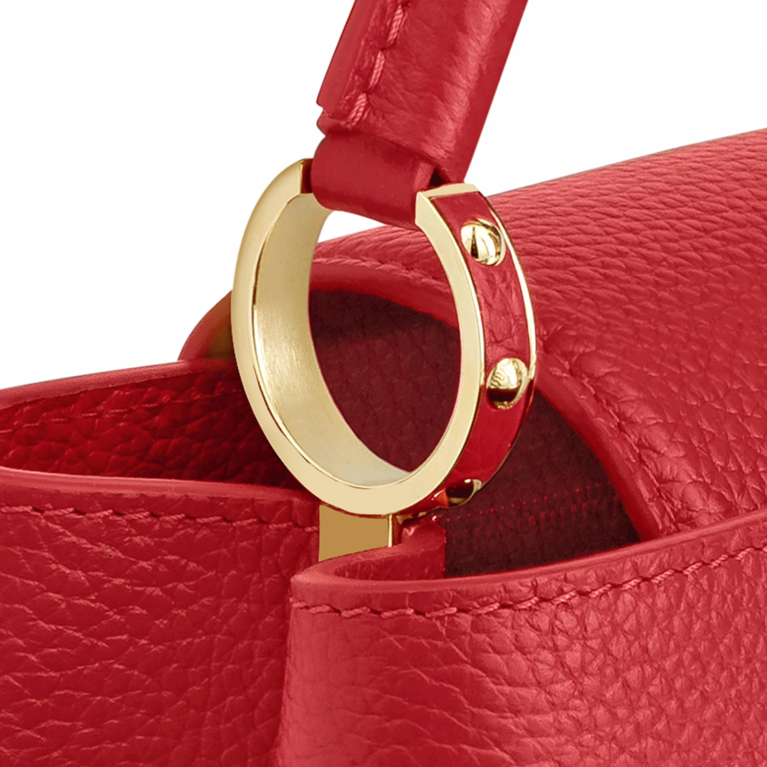 Top lv Louis Vuitton M52689 Capucines BB Bag Scarlet Red
