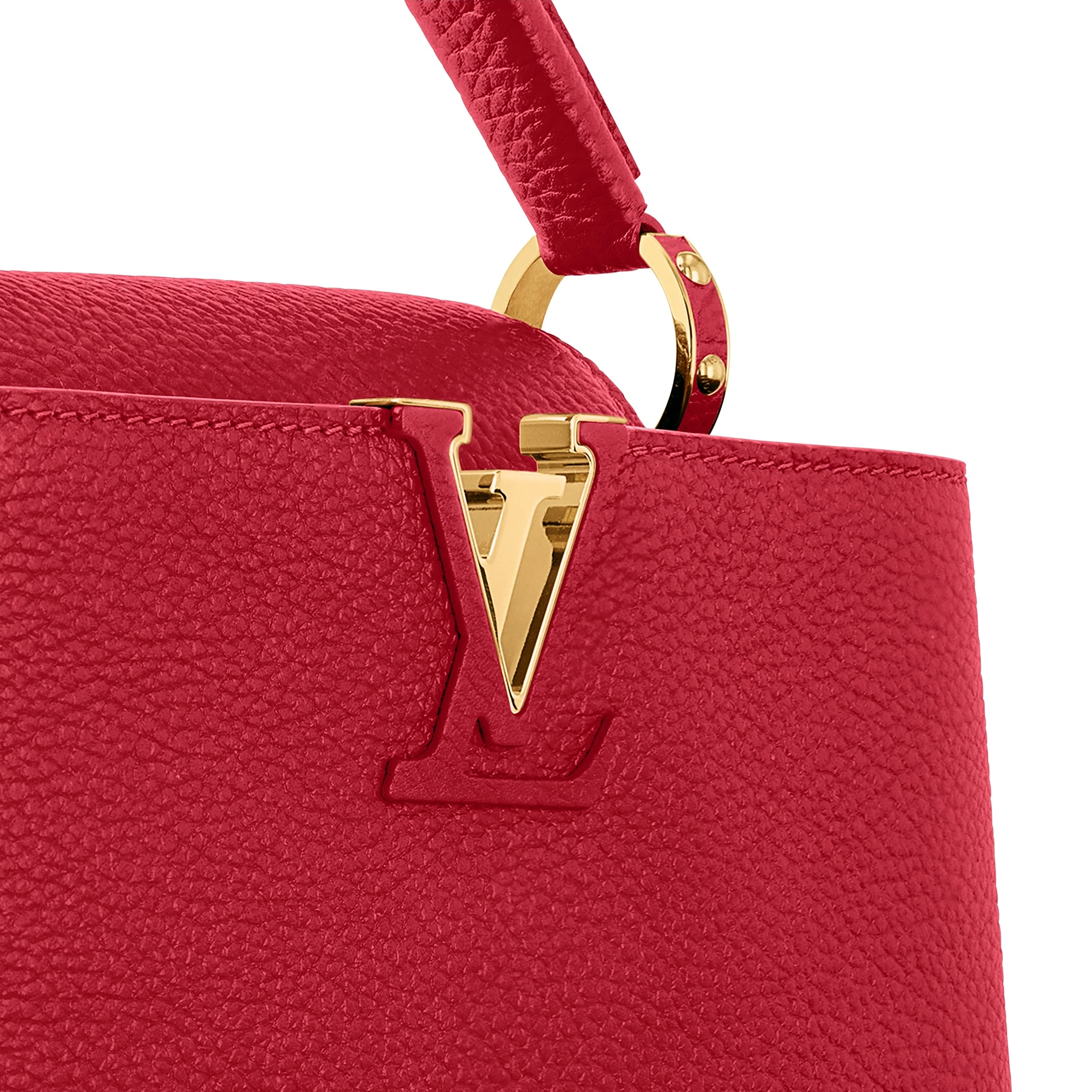 Top lv Louis Vuitton M52689 Capucines BB Bag Scarlet Red