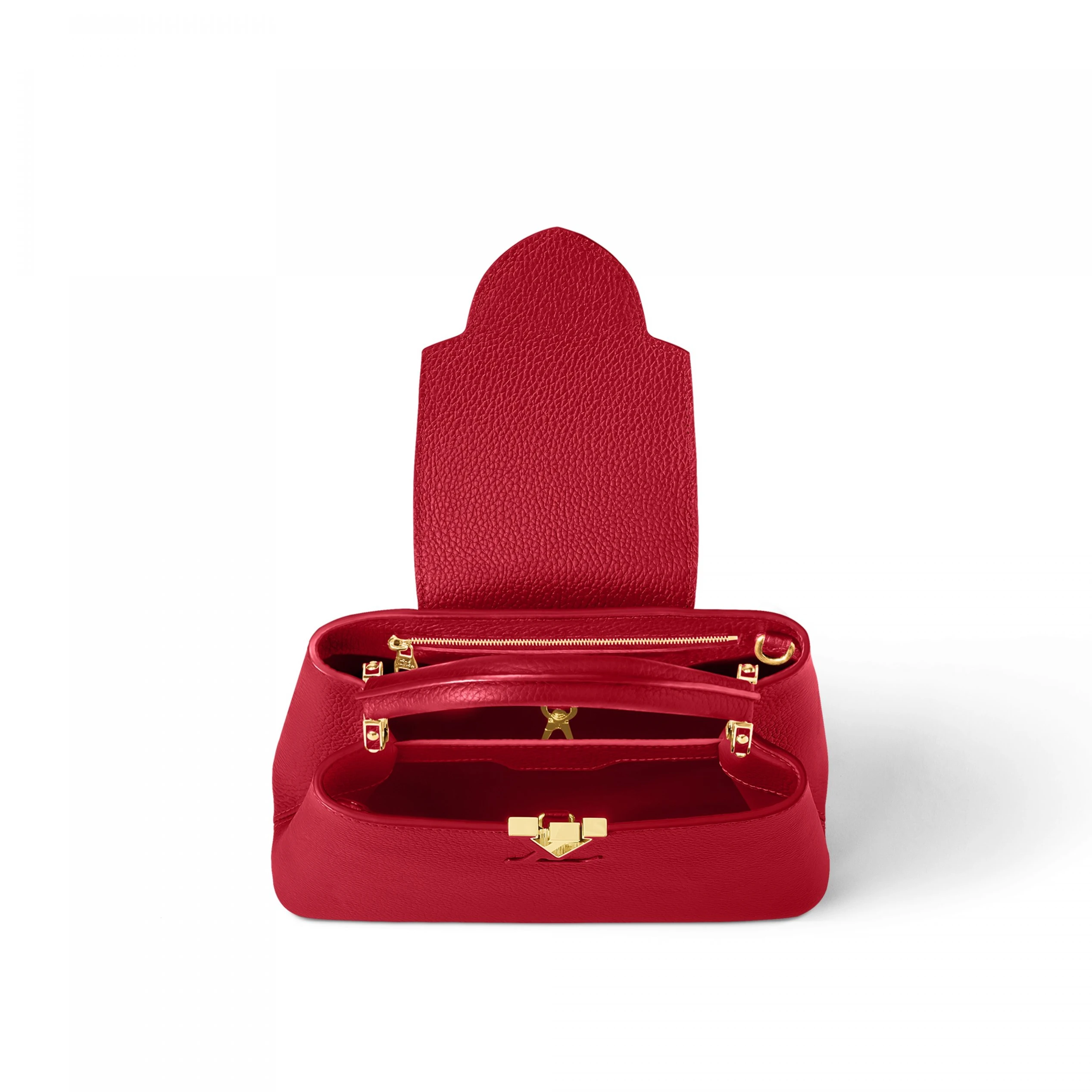 Top lv Louis Vuitton M52689 Capucines BB Bag Scarlet Red