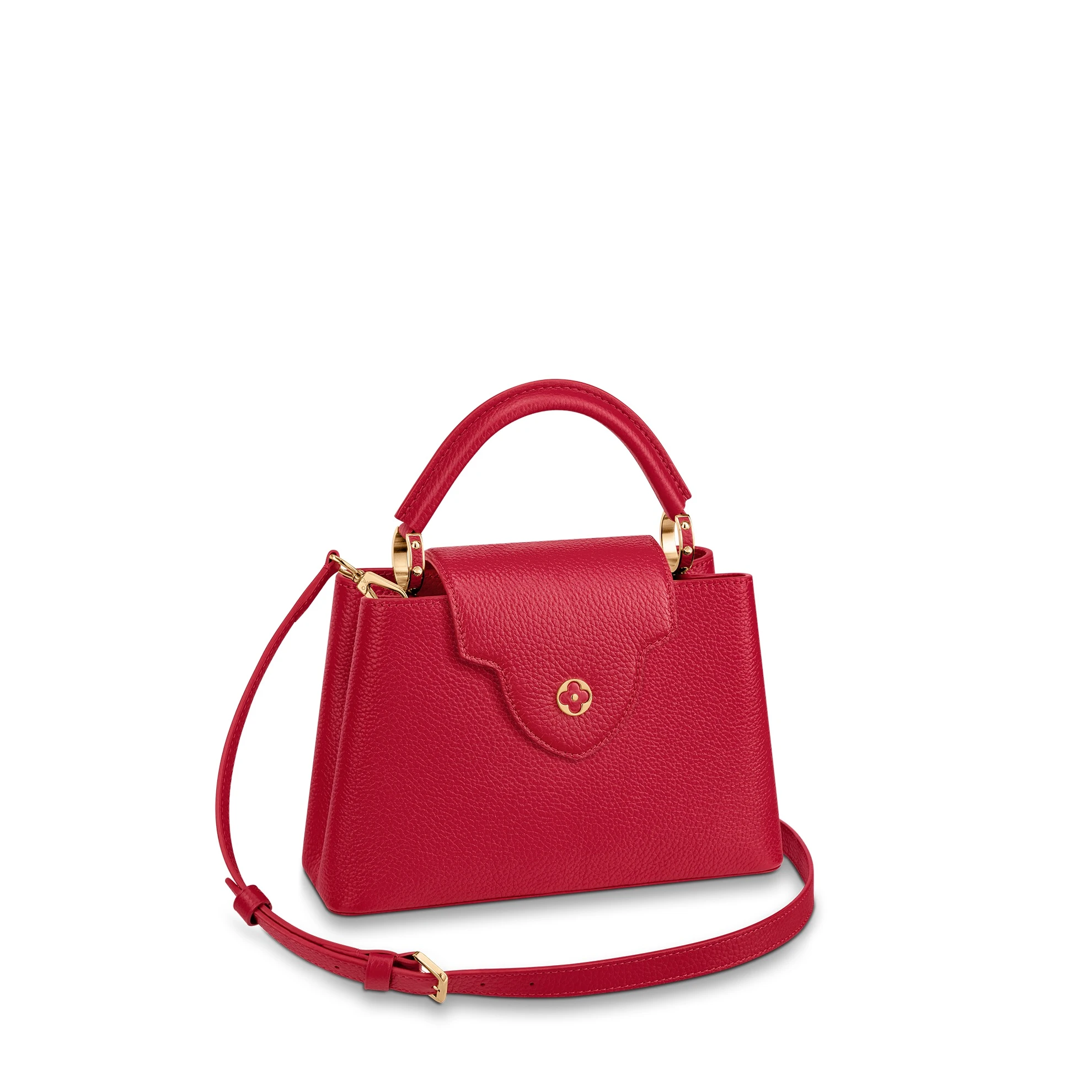 Top lv Louis Vuitton M52689 Capucines BB Bag Scarlet Red