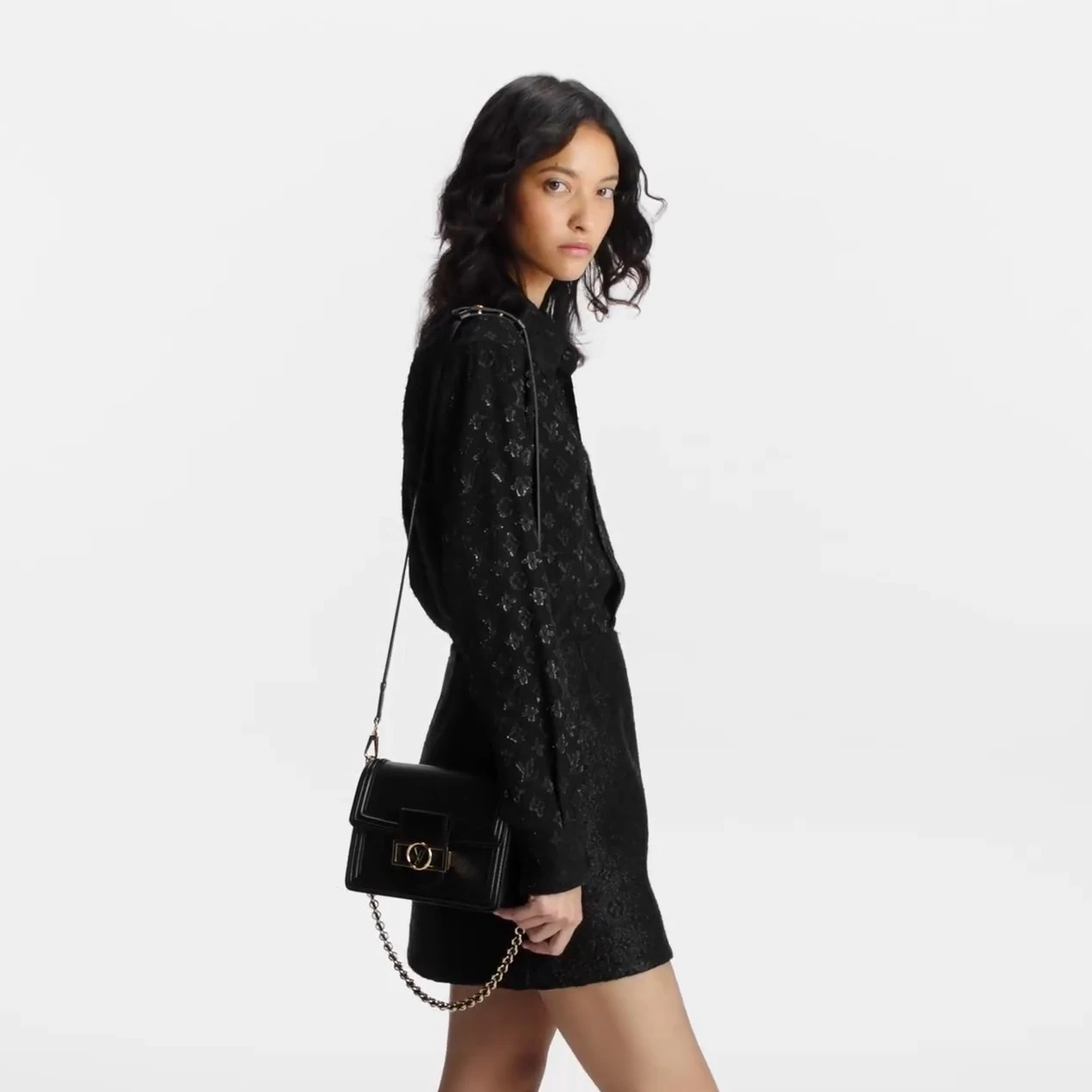 Replica bags lv Louis Vuitton M55964 Mini Dauphine Black