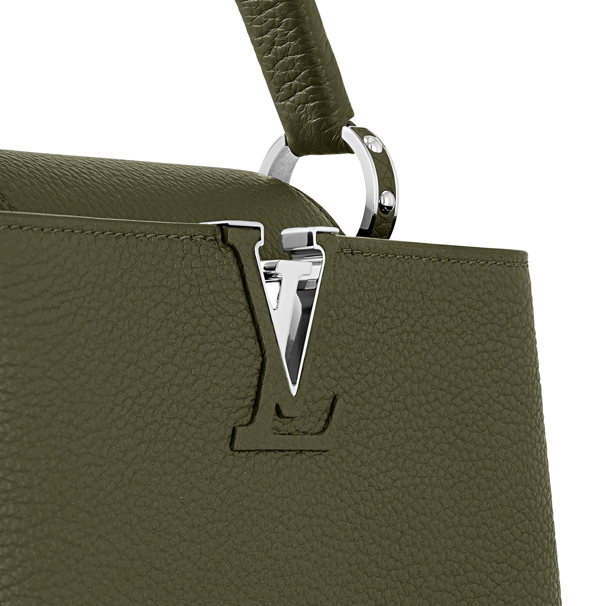 Lv belts replica Louis Vuitton M57227 Capucines BB Bag Khaki