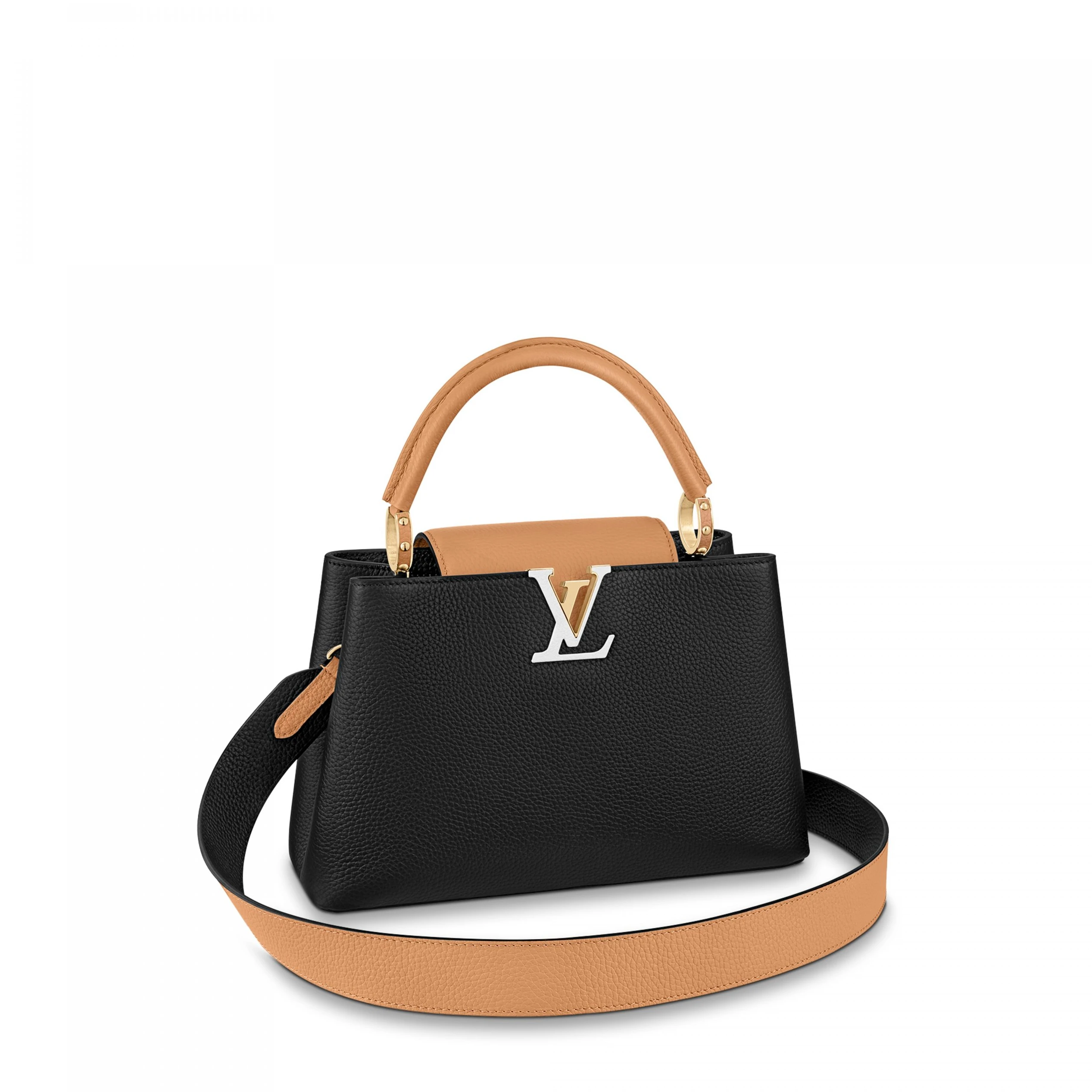Louis Vuitton M59466 Capucines PM Black Gold Arizona