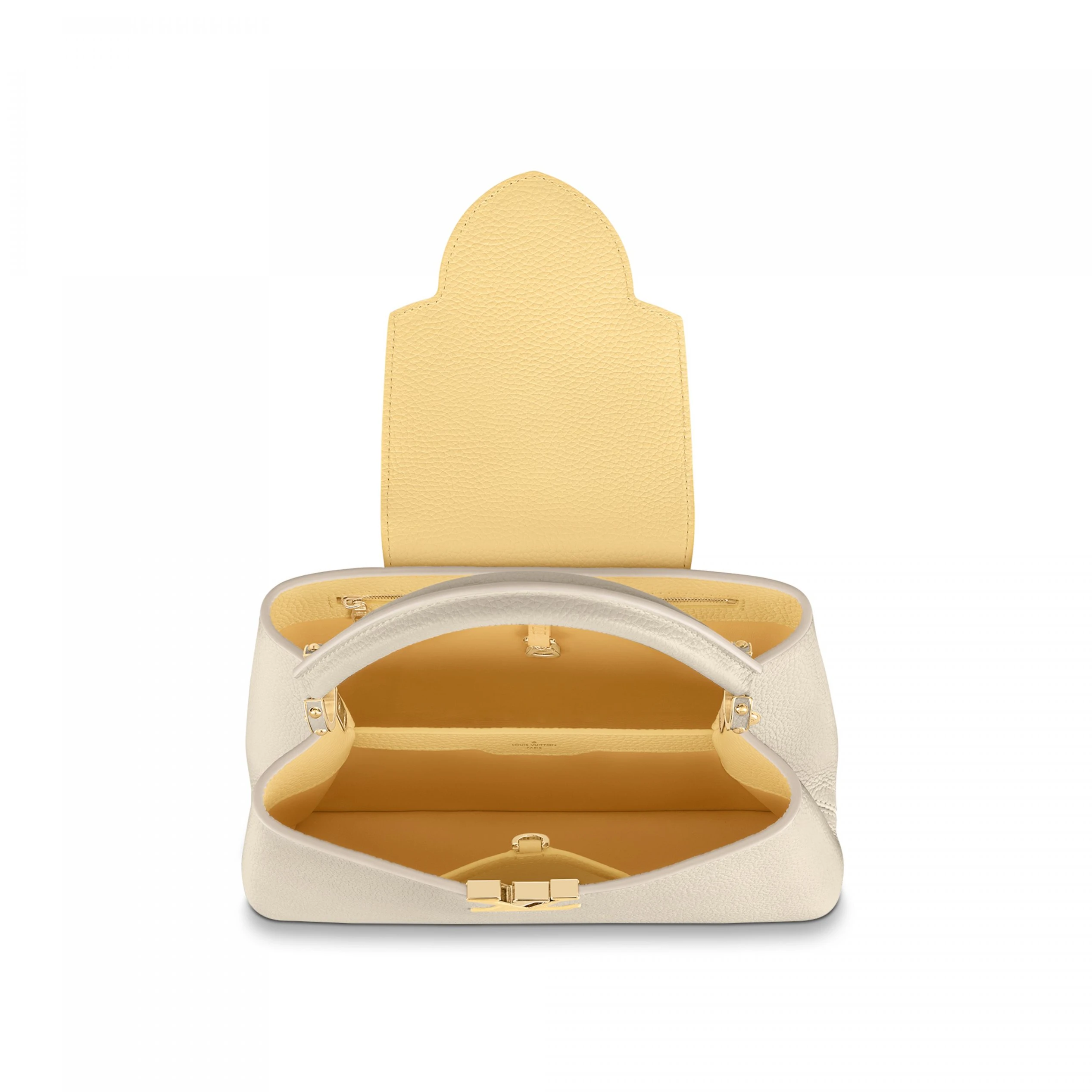 Top lv Louis Vuitton M59883 Capucines MM Cream