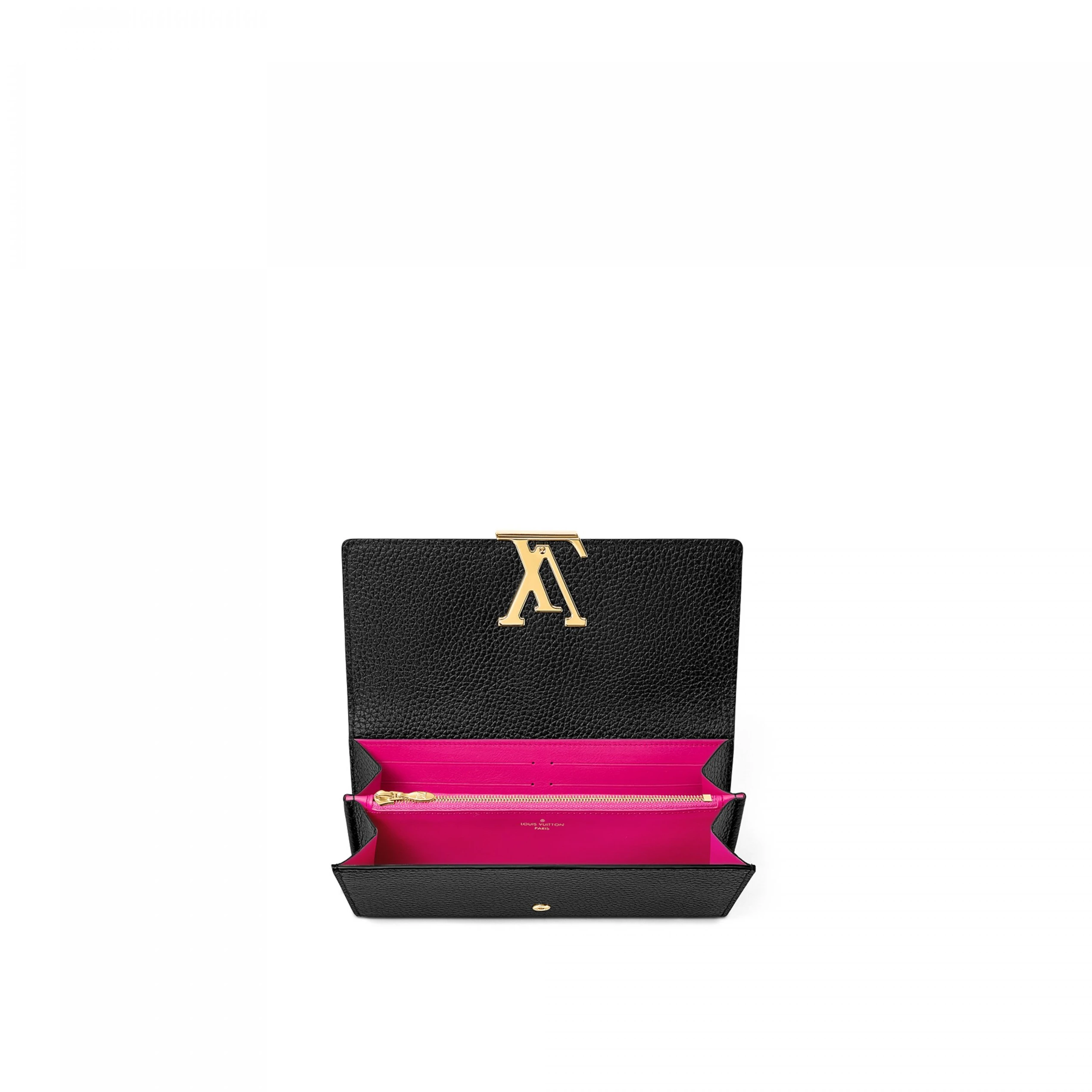 Replica bags lv Louis Vuitton M61248 Capucines Wallet Black