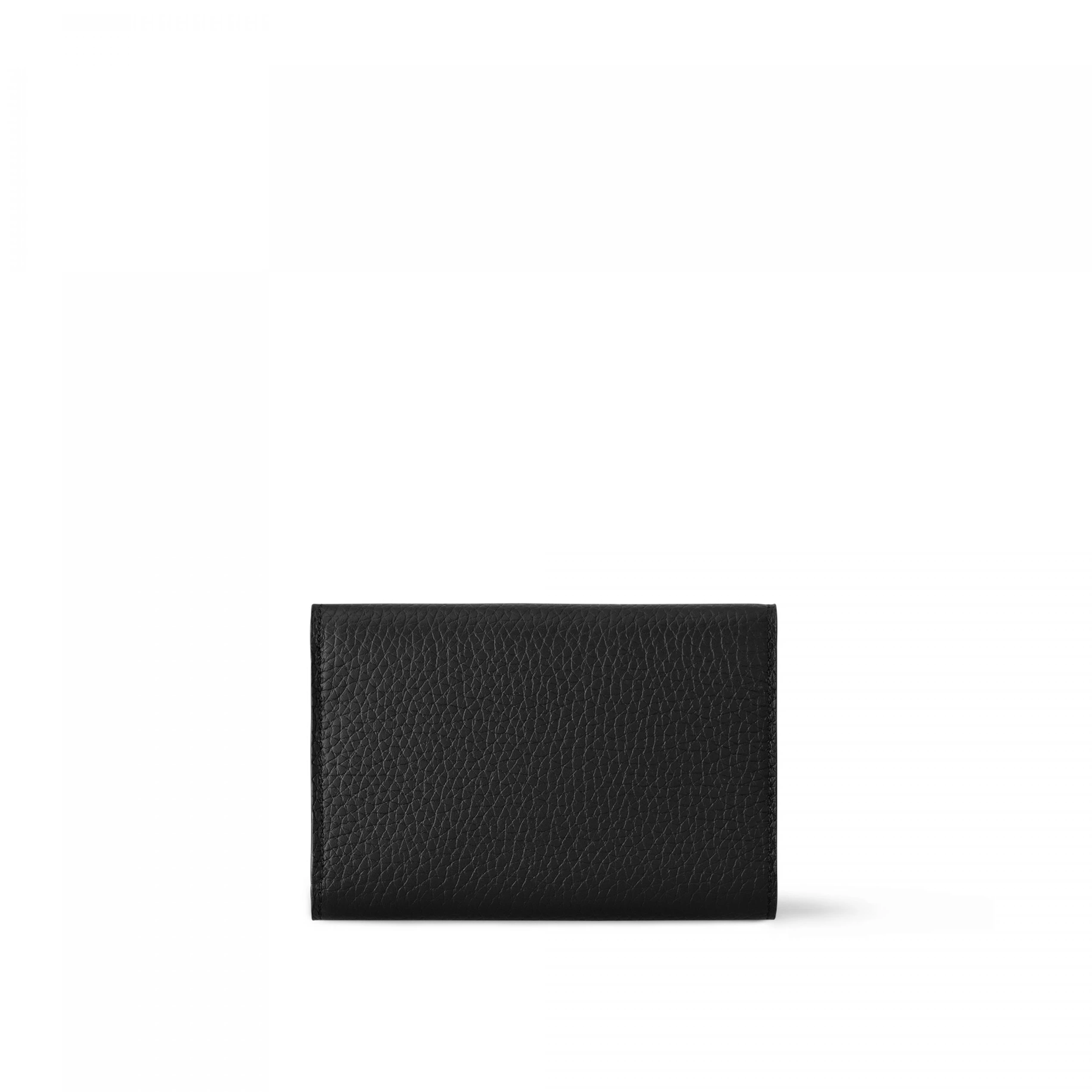 Replica bags lv Louis Vuitton M62157 Capucines Compact Wallet Black Pink