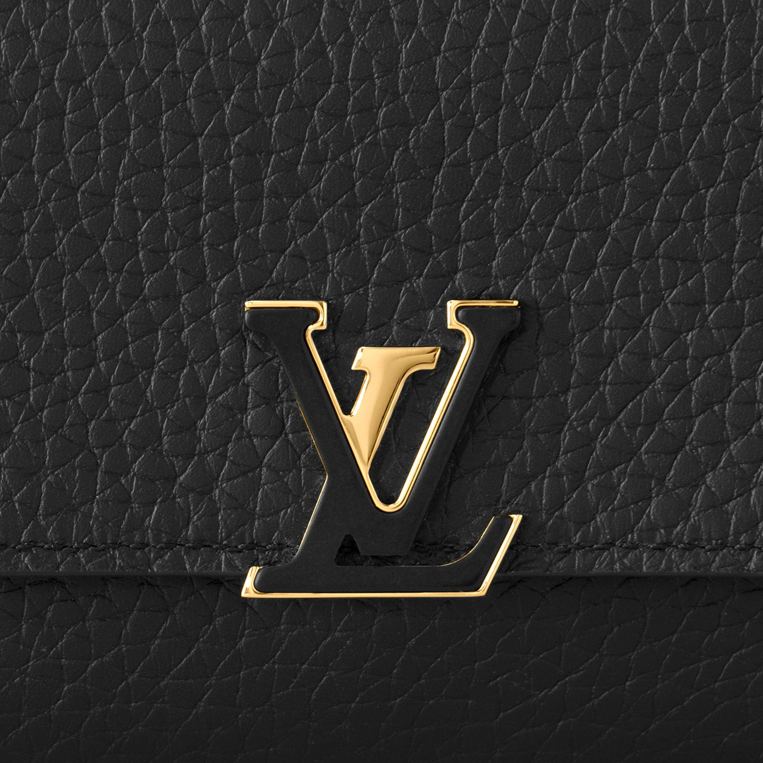 Replica bags lv Louis Vuitton M62157 Capucines Compact Wallet Black Pink