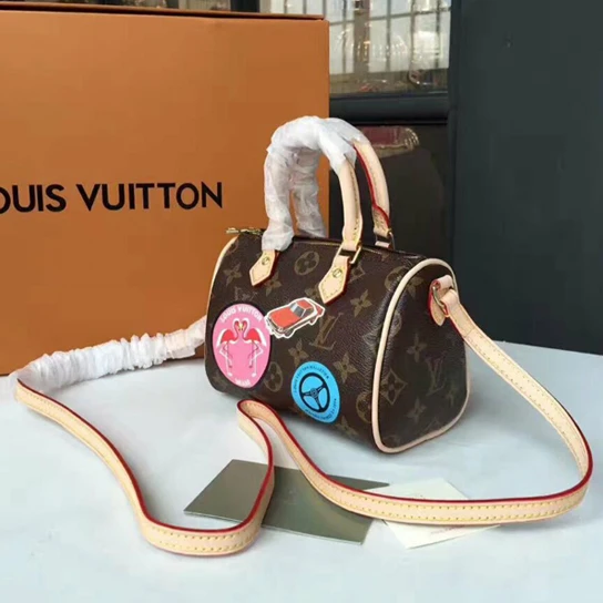 Louis vuitton locations Louis Vuitton M62208 Nano Speedy Crossbody Bag Monogram Canvas