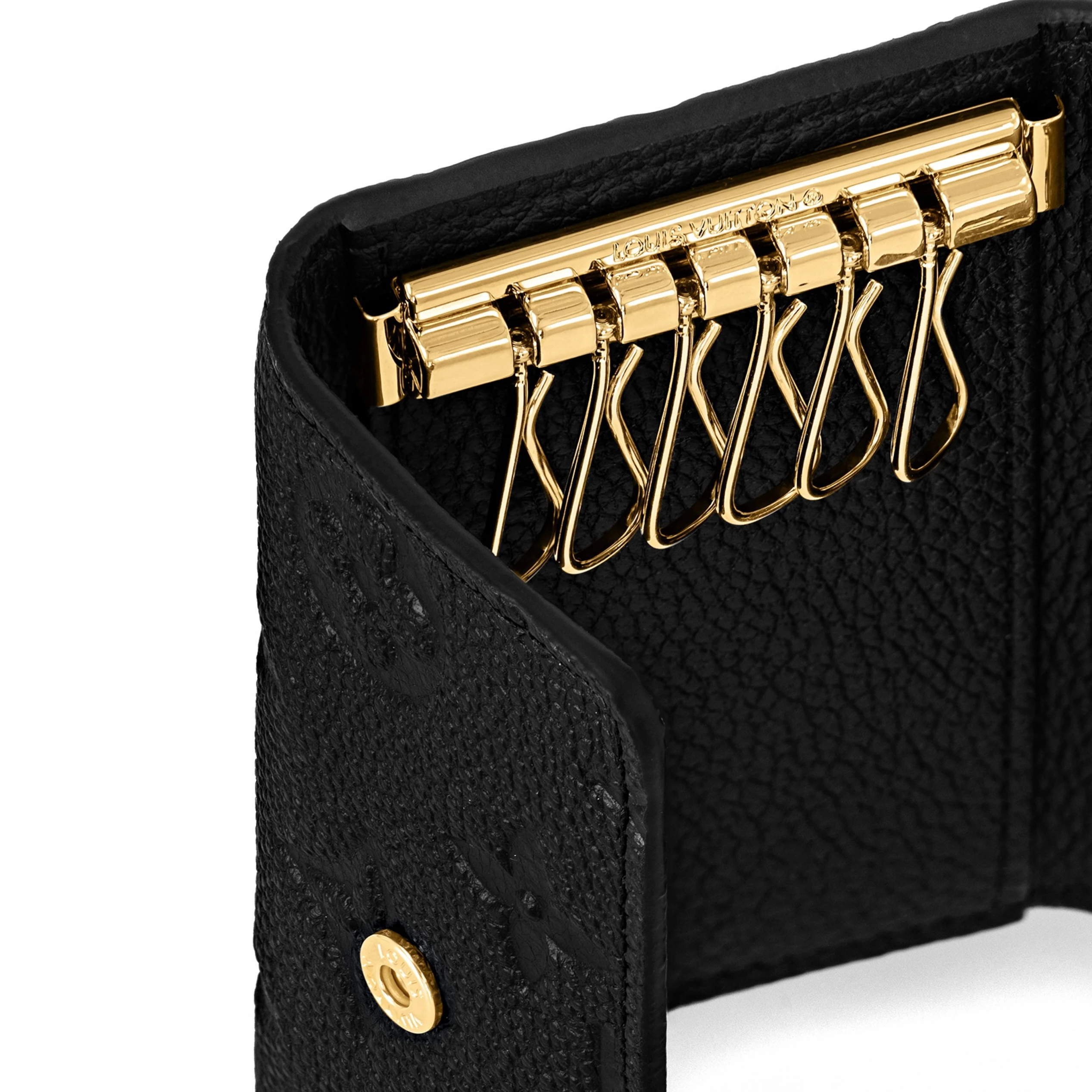 Mythick Louis Vuitton M64421 6 Key Holder Black