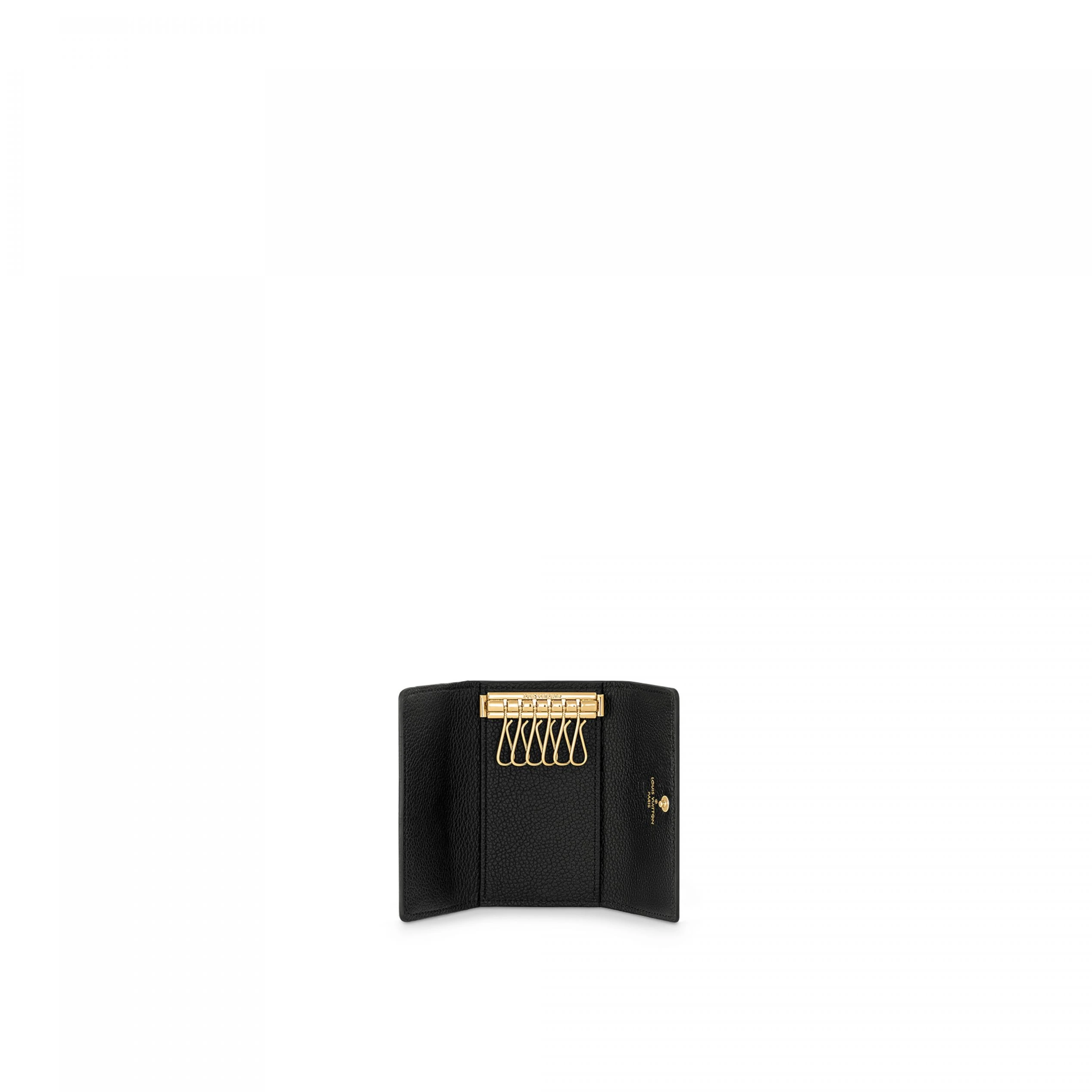 Mythick Louis Vuitton M64421 6 Key Holder Black