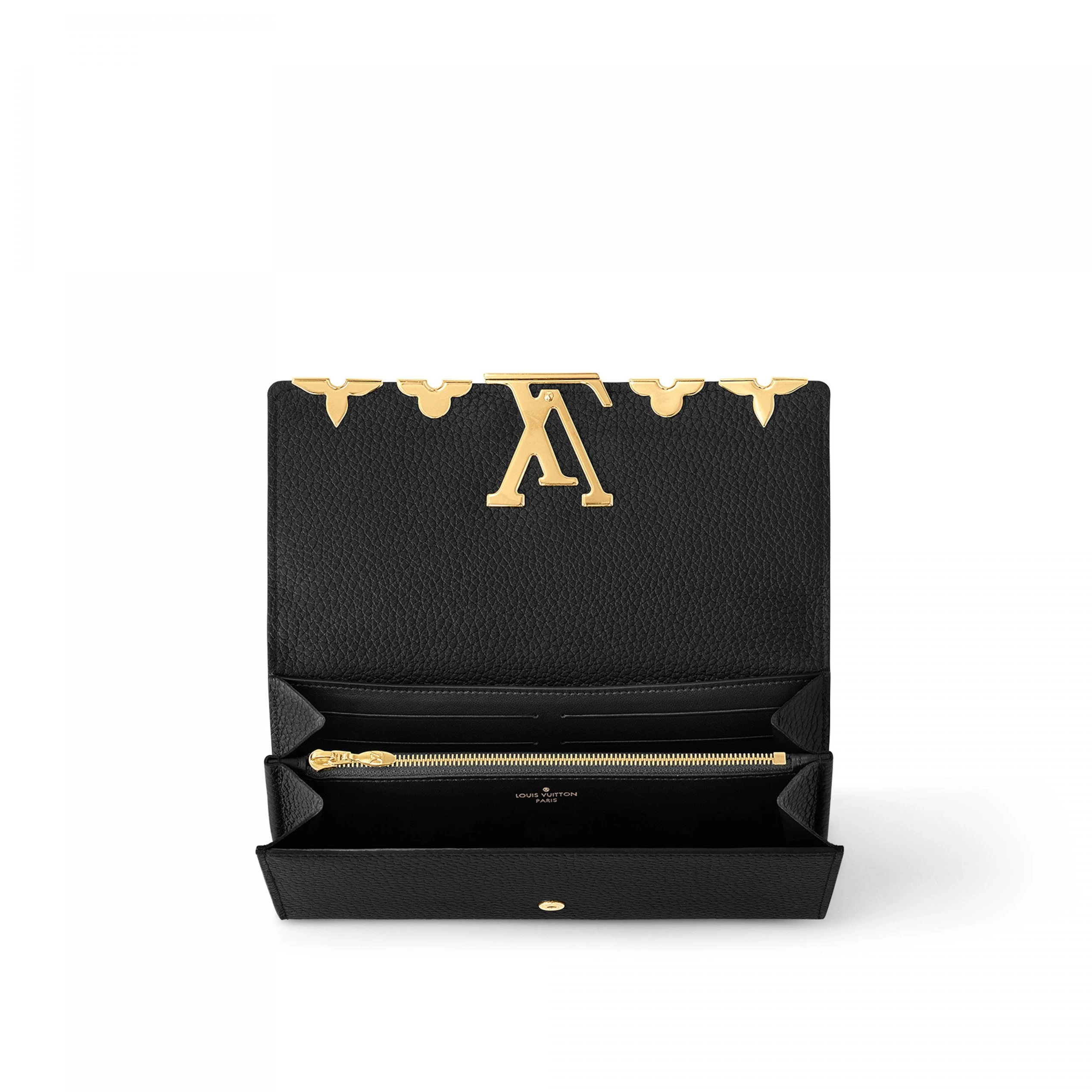 Replica bags lv Louis Vuitton M64551 Capucines Wallet Black