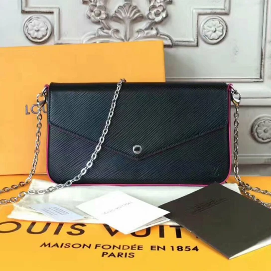 Mythick ru Louis Vuitton M64579 Pochette Felicie Crossbody Bag Epi Leather