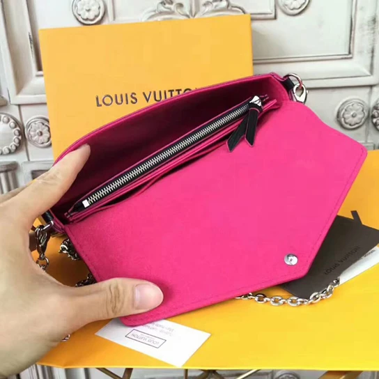 Mythick ru Louis Vuitton M64579 Pochette Felicie Crossbody Bag Epi Leather