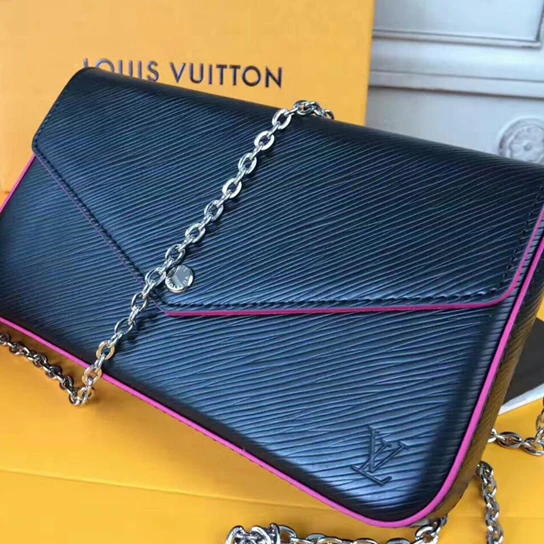 Mythick ru Louis Vuitton M64579 Pochette Felicie Crossbody Bag Epi Leather