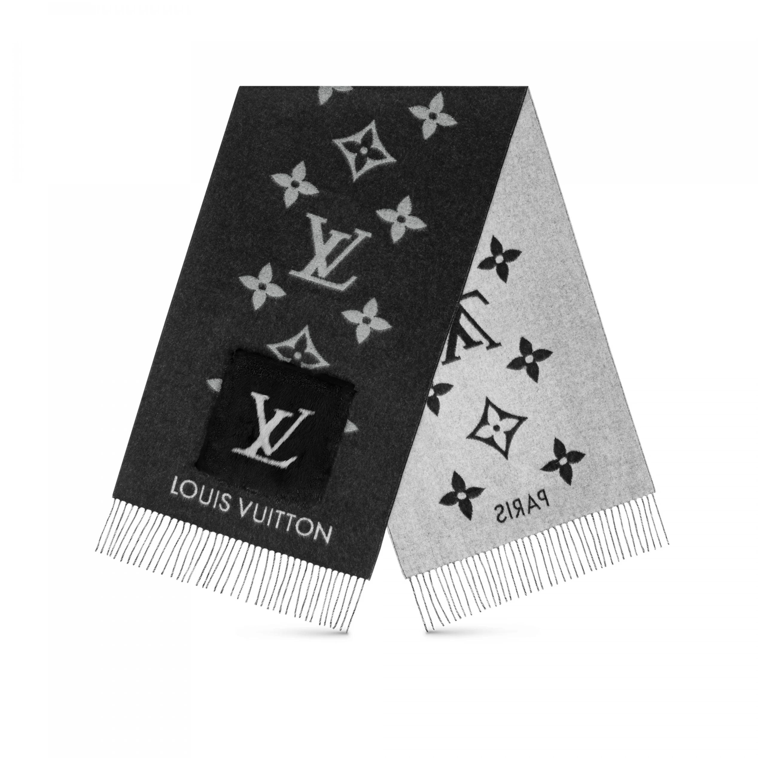 Louis Vuitton M74353 Cold Reykjavik Black Scarf