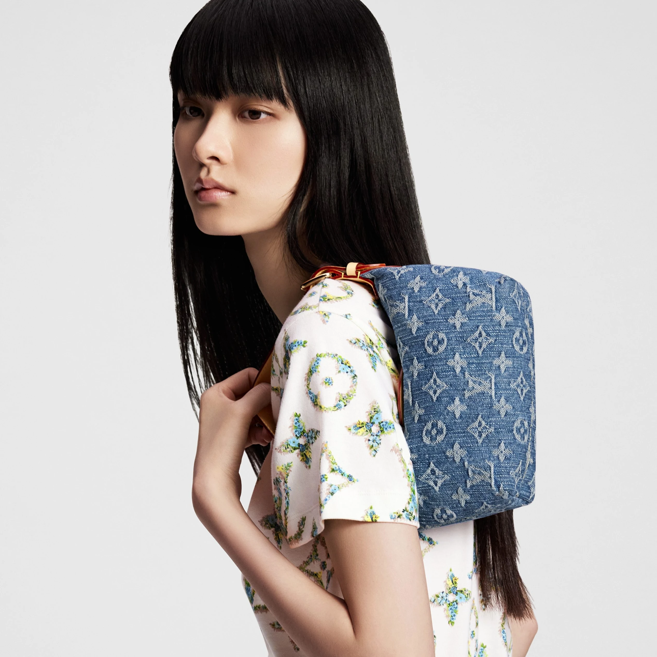 Lv belts replica Louis Vuitton M82949 Hills Pochette Denim Blue