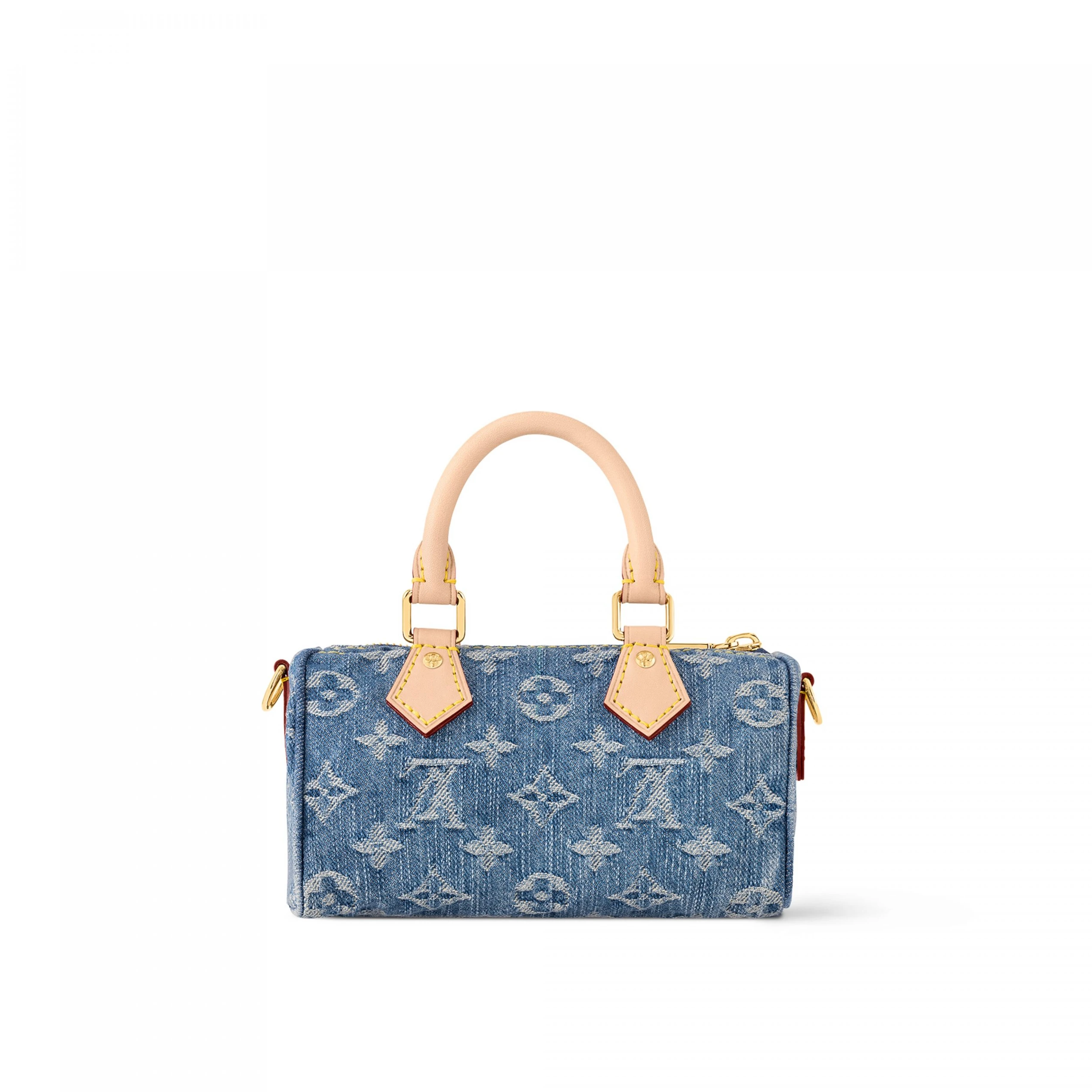 Replica bags lv Louis Vuitton M82950 Nano Speedy Denim Blue