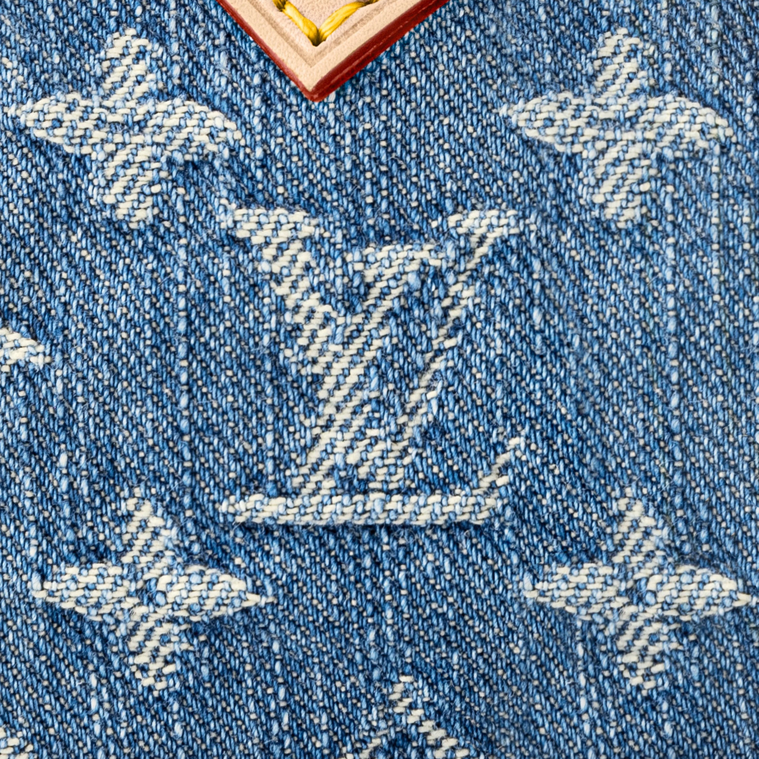 Replica bags lv Louis Vuitton M82950 Nano Speedy Denim Blue