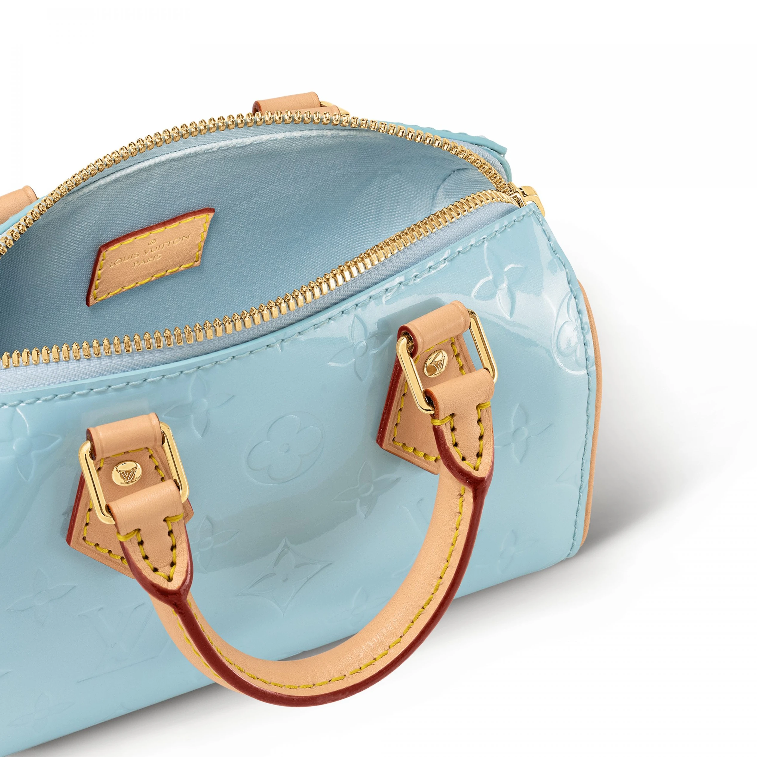Replica bags lv Louis Vuitton M83000 Nano Speedy Sky Blue