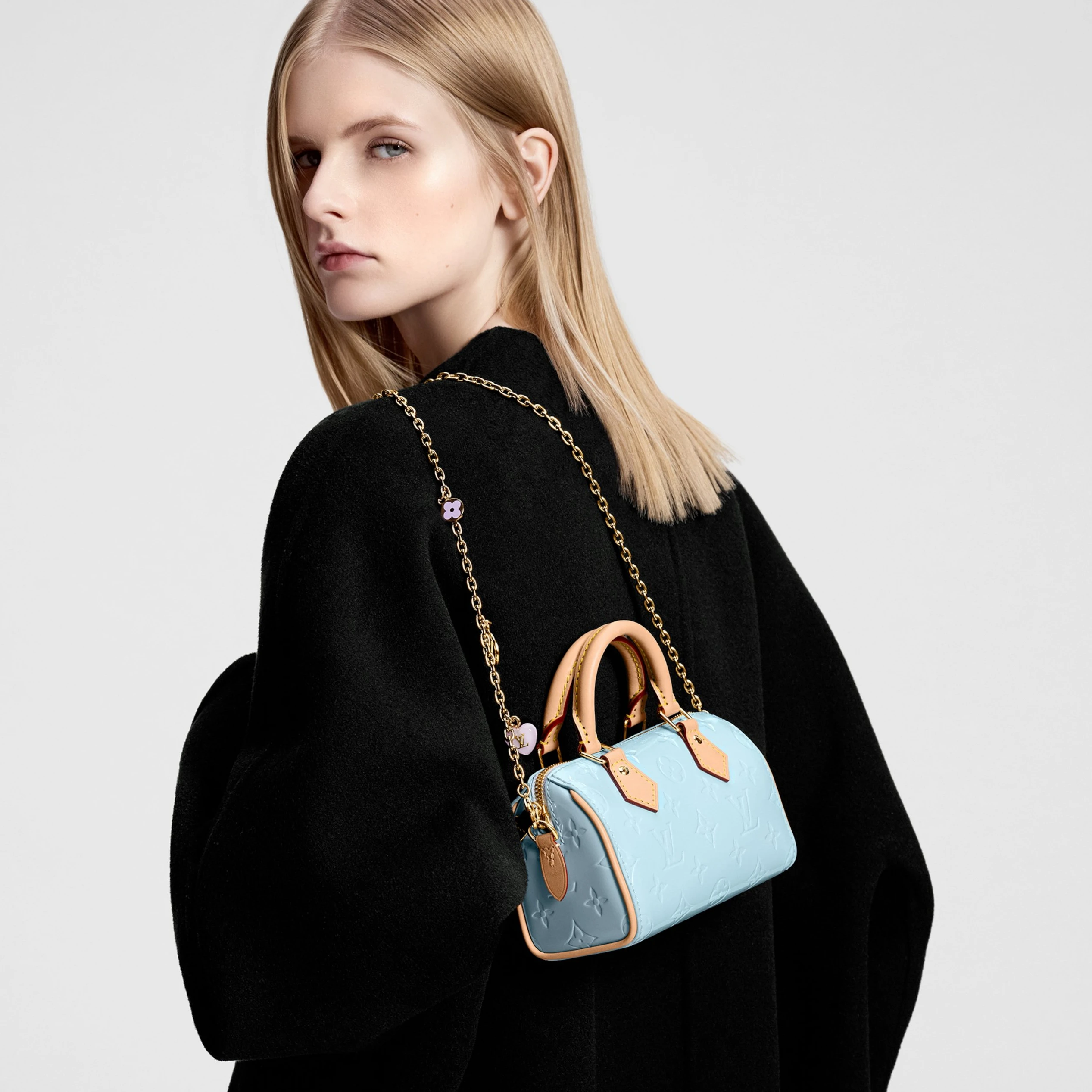 Replica bags lv Louis Vuitton M83000 Nano Speedy Sky Blue