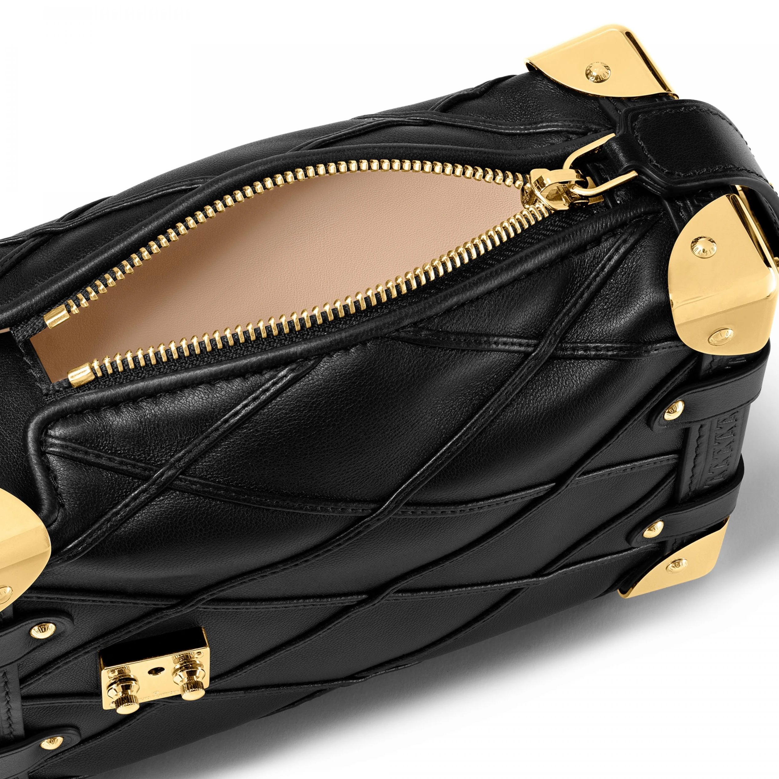 Top lv Louis Vuitton M83030 Side Trunk PM Malletage Black