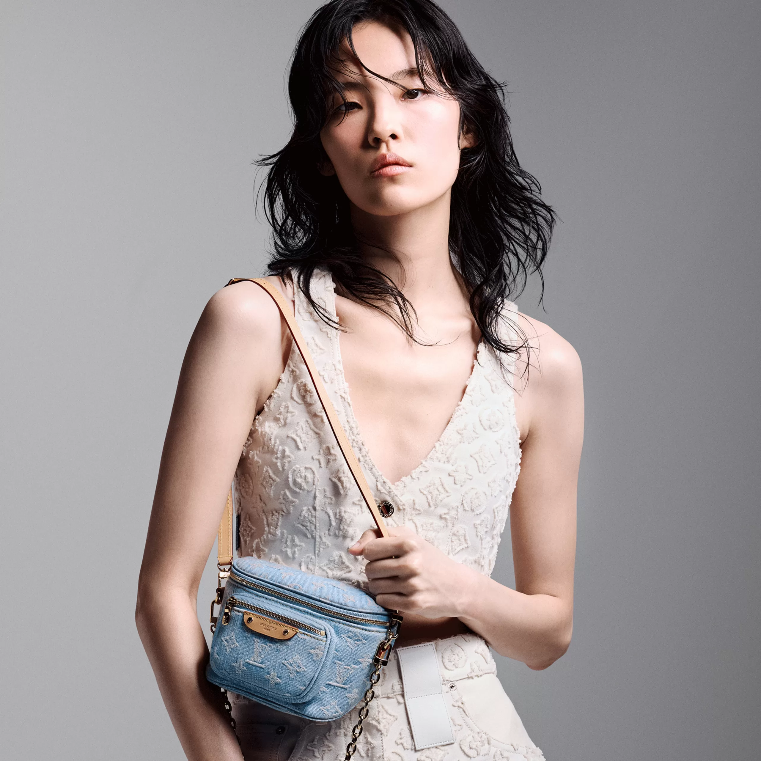 Lv belts replica Louis Vuitton M83353 Mini Bumbag Sky Blue