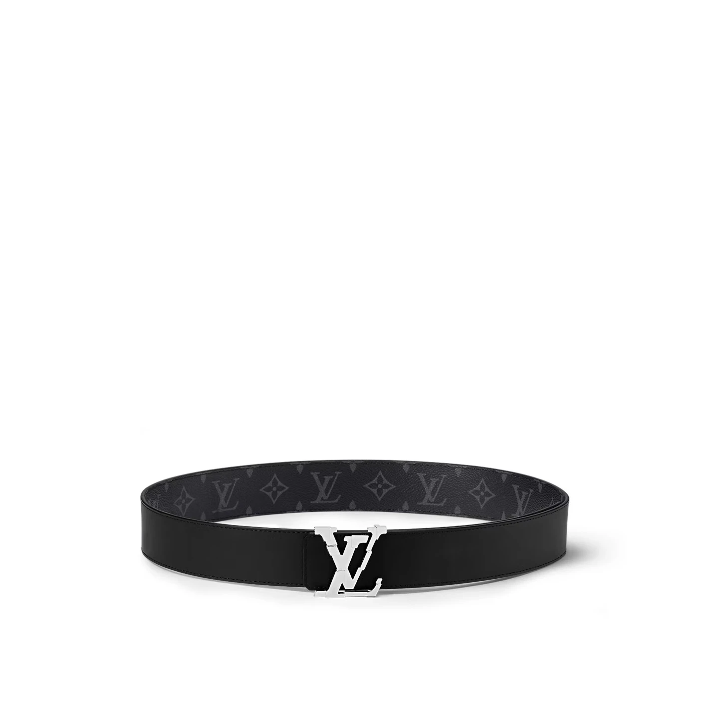 Louis vuitton locations Louis Vuitton M8346U Monogram Eclipse LV Pixel 40mm Reversible Belt